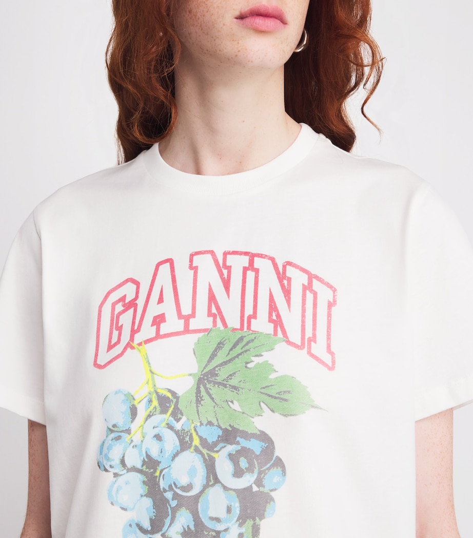 Organic Cotton Grapes T-Shirt 135 EGRET Image 6