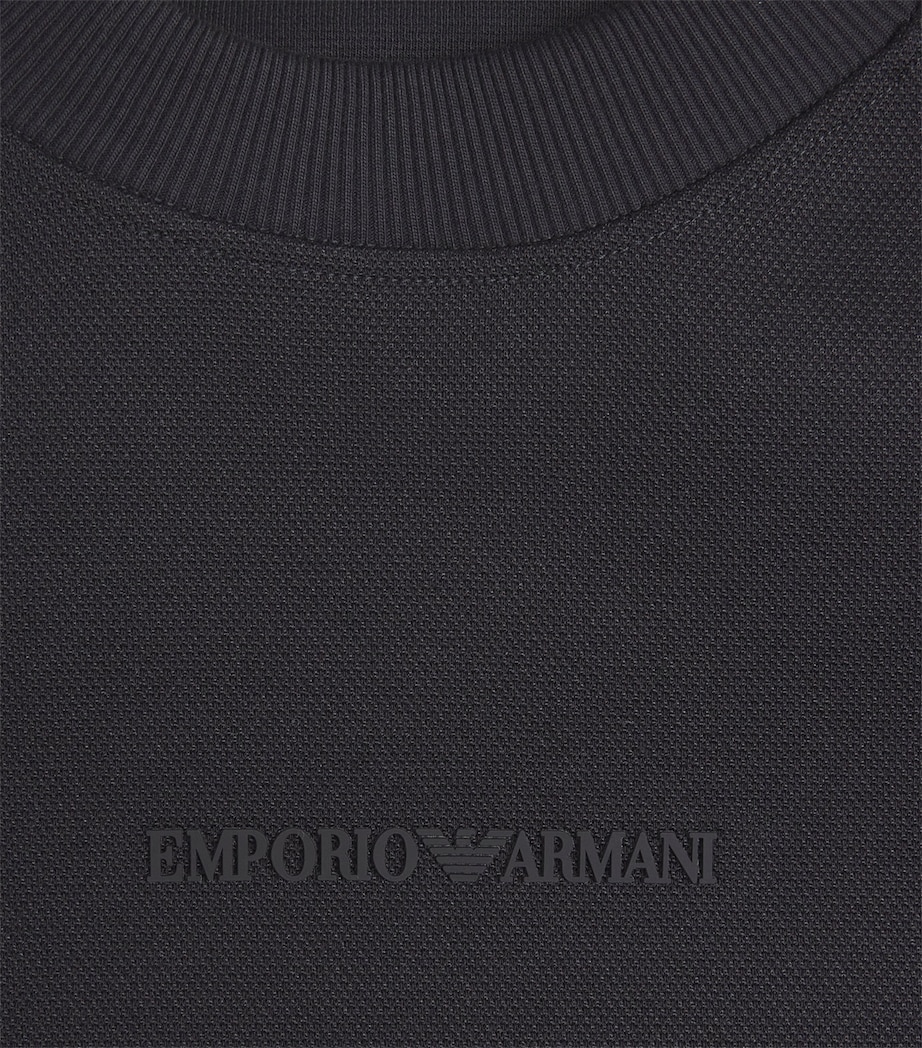 Cotton-Blend Piqué Logo Sweatshirt UC001 Image 5