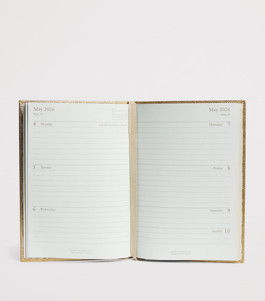Leather A5 Diary 2026 GOLD Image 3