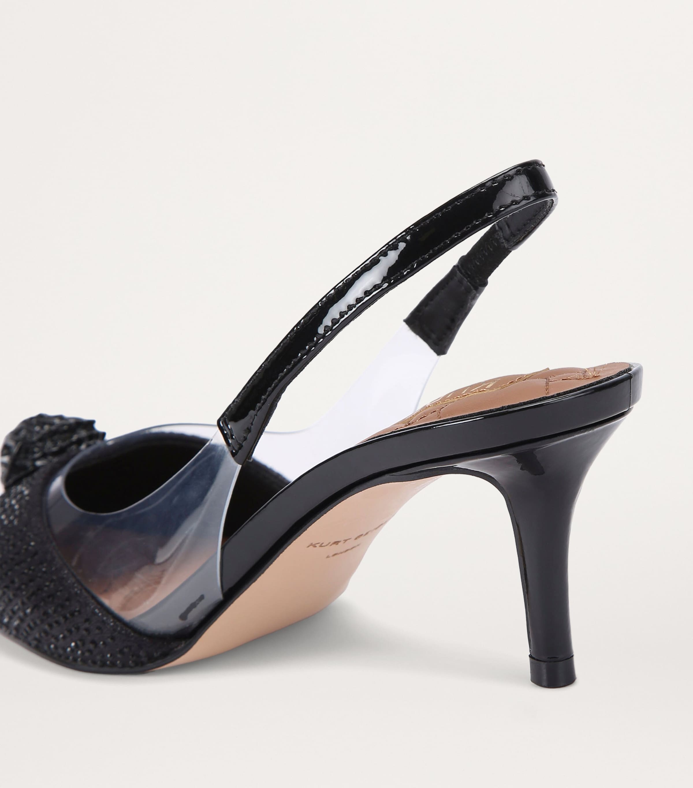 Kurt Geiger London Rhinestone-Embellished Belgravia Slingback Pumps Black Image 2