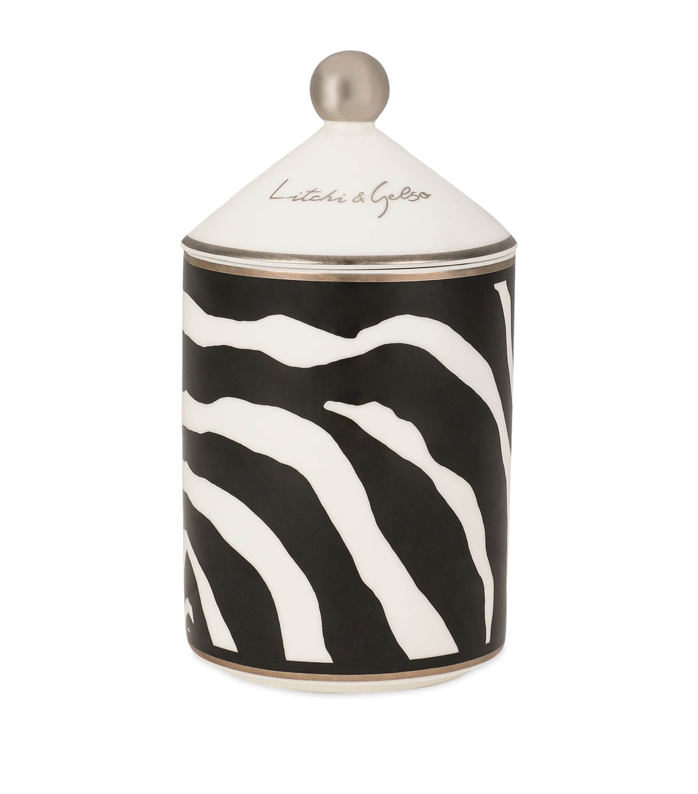Dolce & Gabbana Casa Lidded Zebra Lychee & Mulberry Scented Candle In Multi