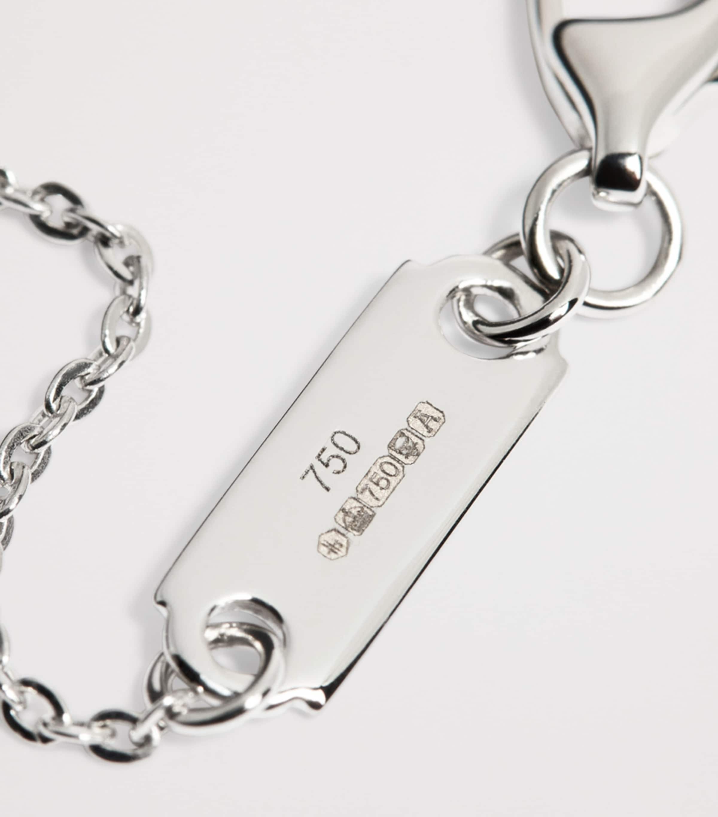 White Gold and Diamond Round Illusion Necklace (0.90ct) WHITE GOLD Image 4