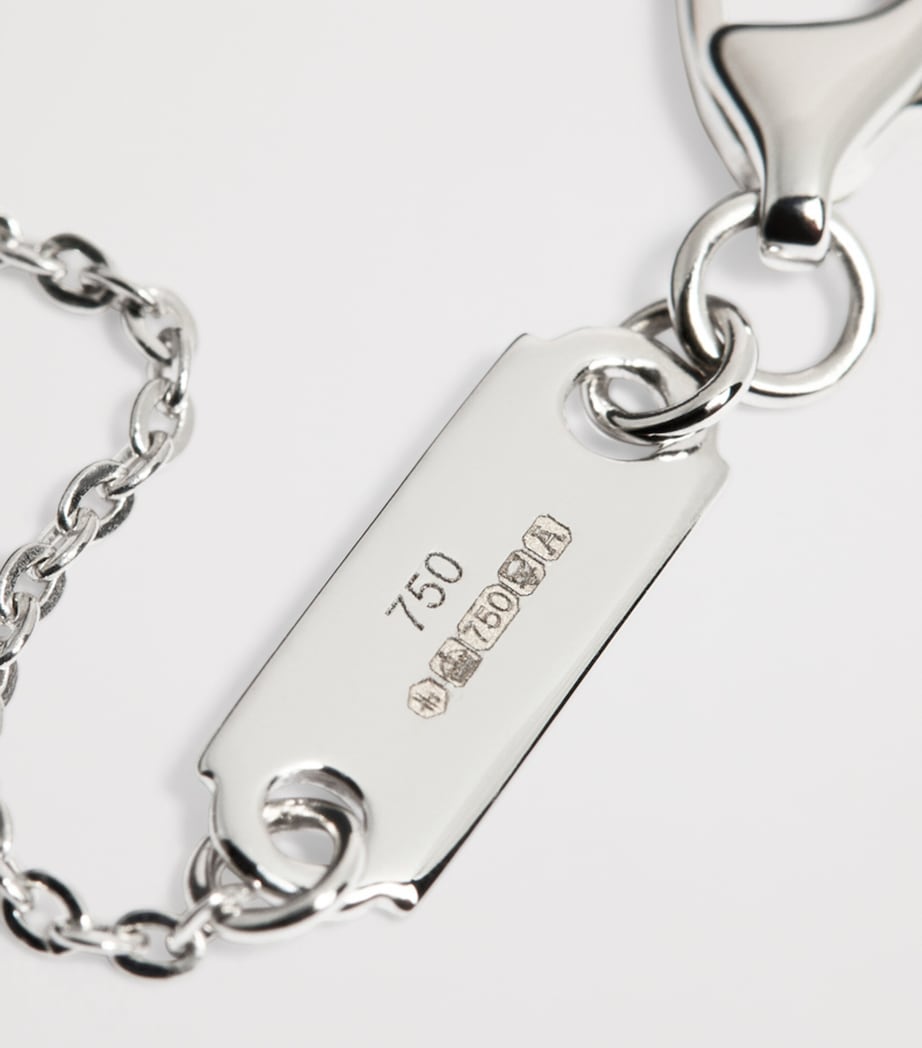 White Gold and Diamond Round Illusion Necklace (0.90ct) WHITE GOLD Image 4