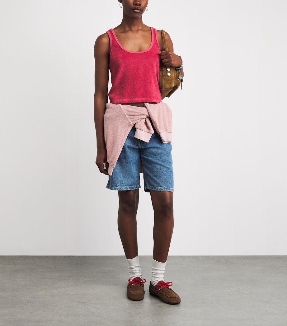 Suzie Kondi Womens Terry Tia Tank Top Framboise Image 2