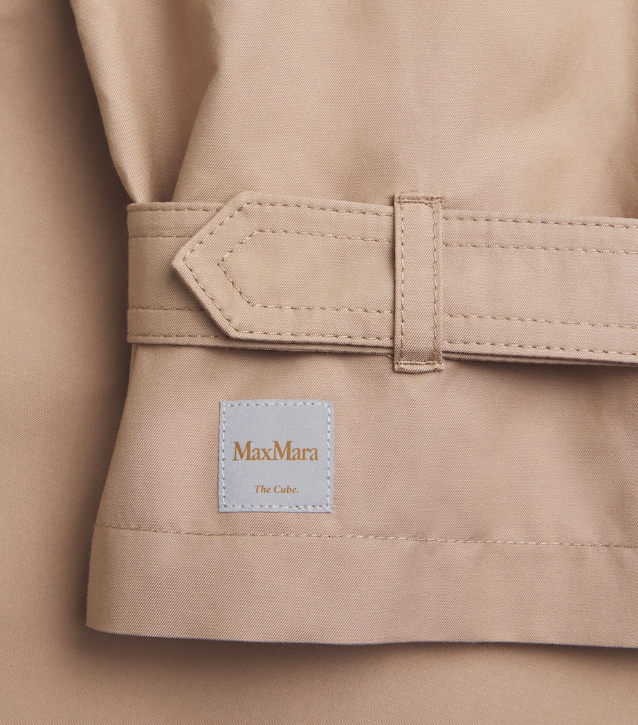 Water-Repellent Cotton Twill Trench Coat CAMEL Image 5