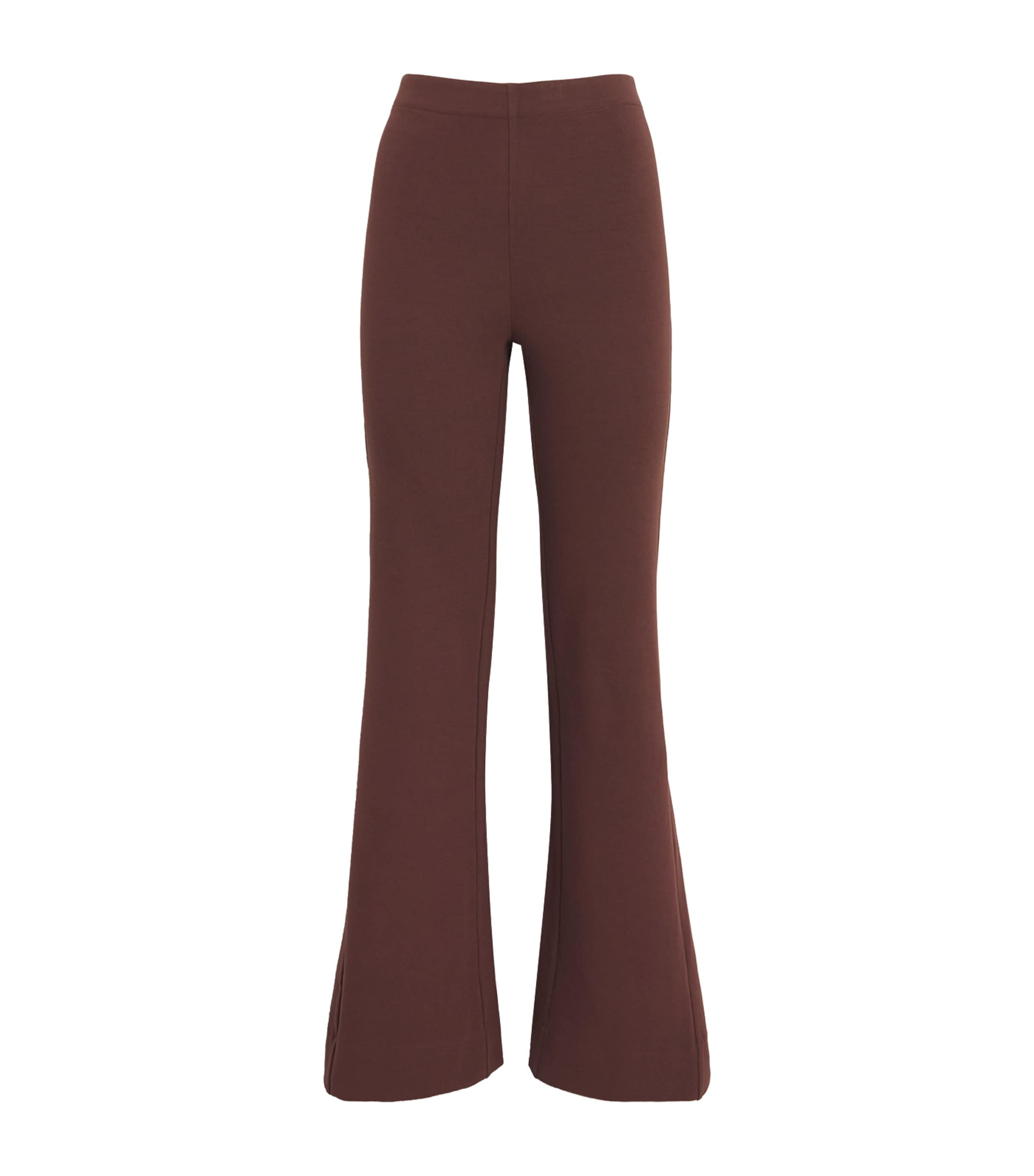 Shop Ninety Percent June Wide-leg Trousers In Brown