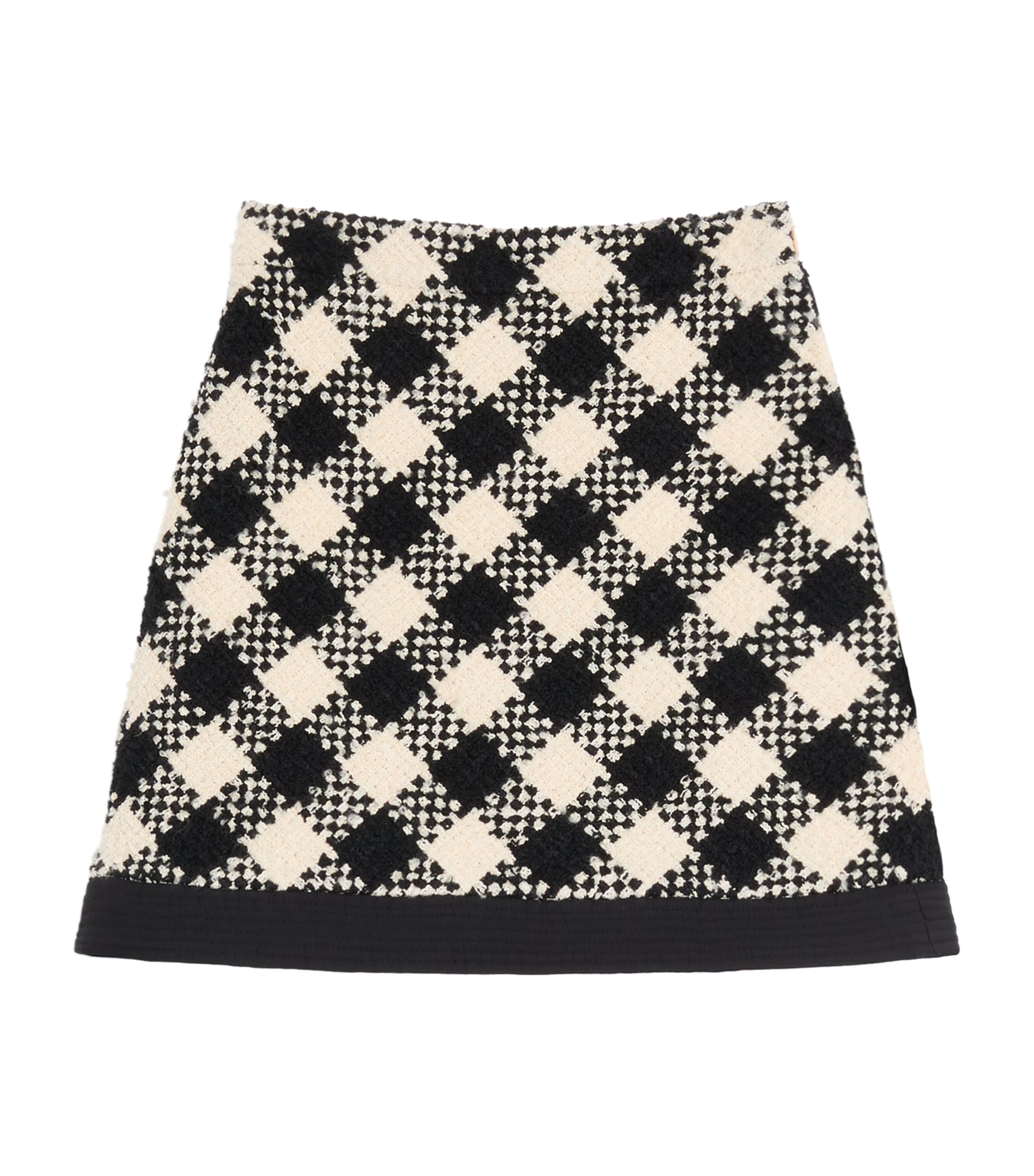 Valentino Womens Tweed A-Line Mini Skirt Image 1
