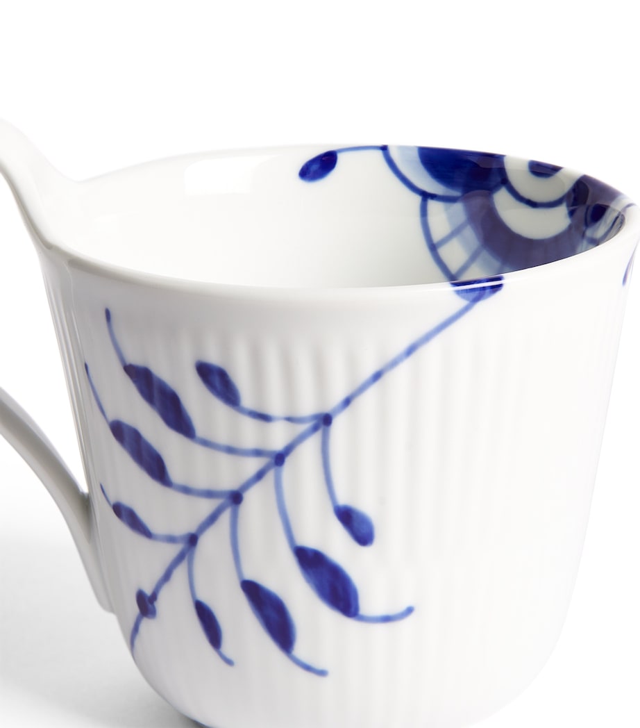 Blue Fluted Mega High-Handle Mug (330ml) BLUE Image 4
