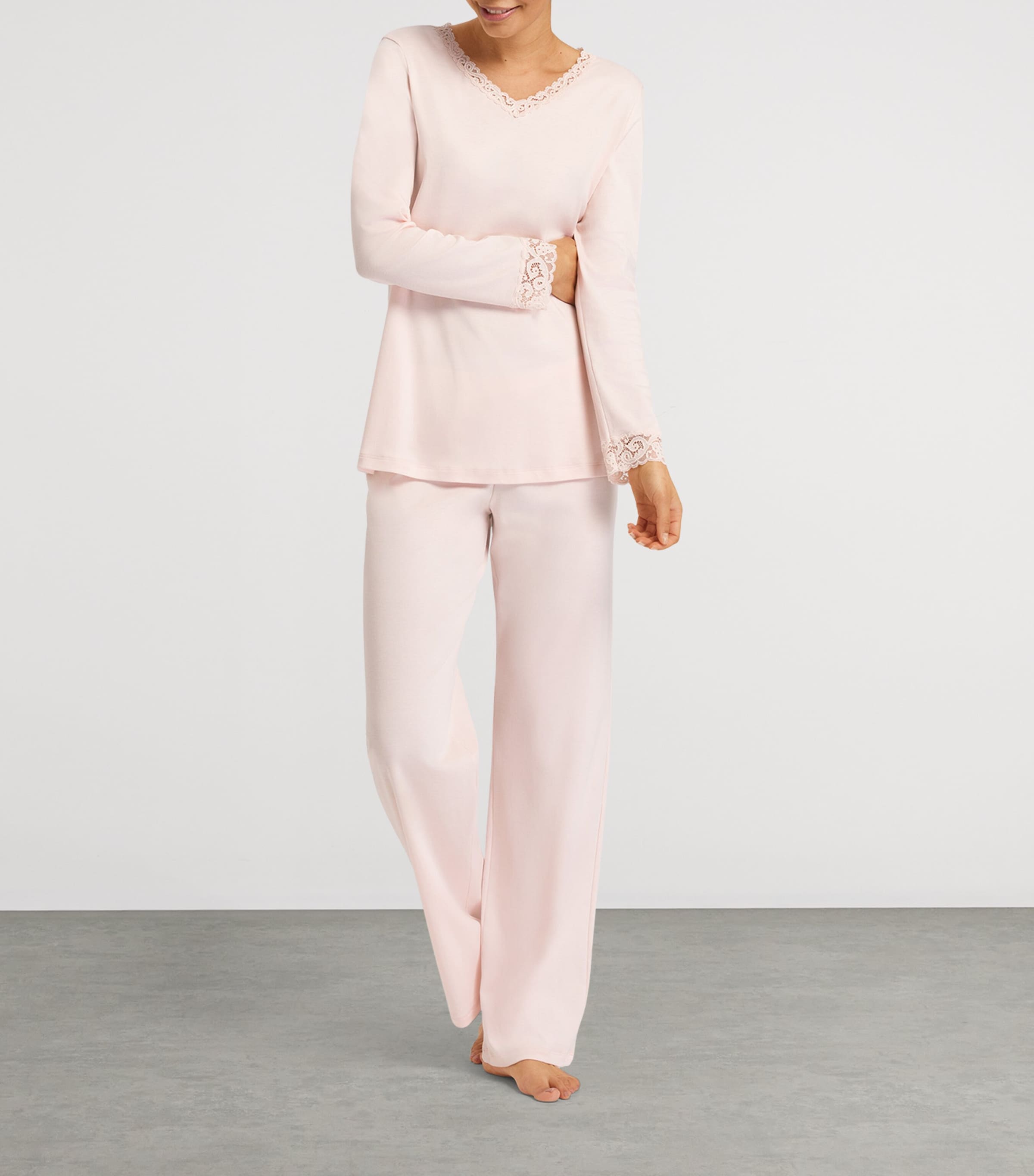 Hanro Cotton Moments Pyjama Set | Women Clothing | Nightwear | Pyjamas | Designers | Hanro Hanro Cotton Moments Pyjama Set | Women Clothing | Nightwear | Pyjamas | Designers | Hanro