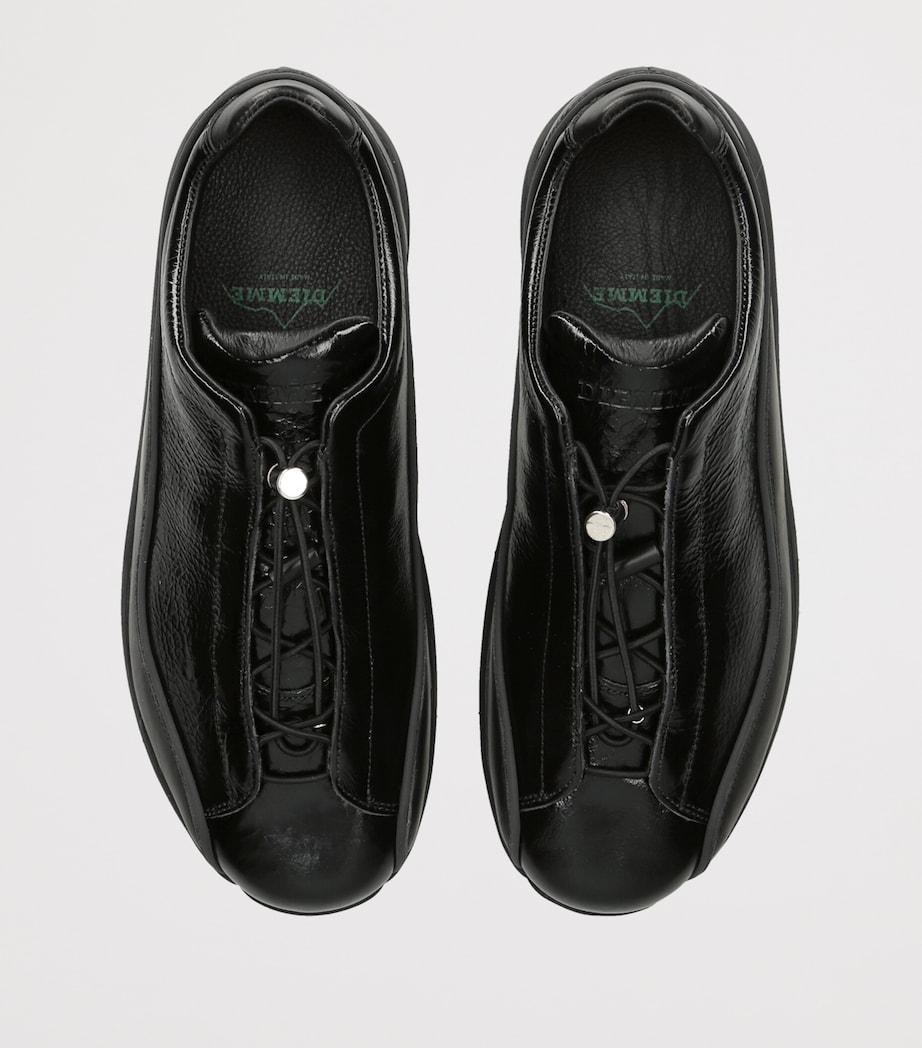 Diemme Crackled Leather Licata Sneakers Black Image 4