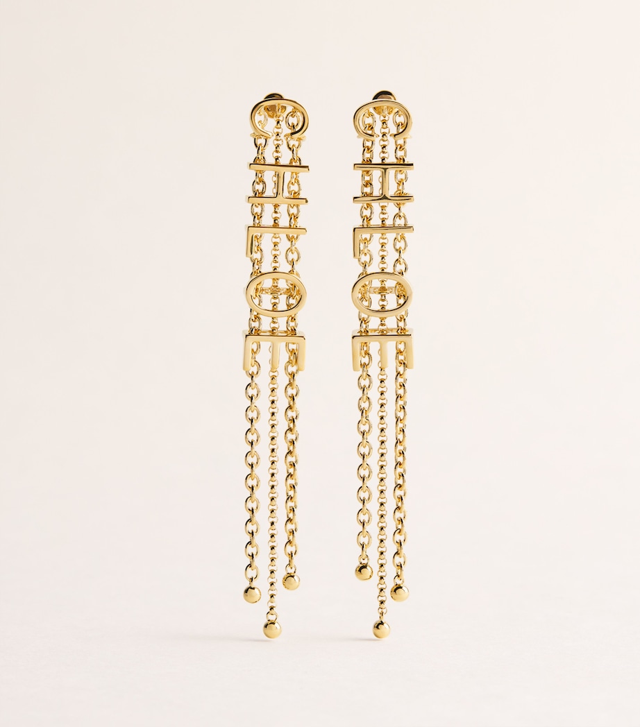 Chloé Mini Belt Drop Earrings Vintage Gold Image 1