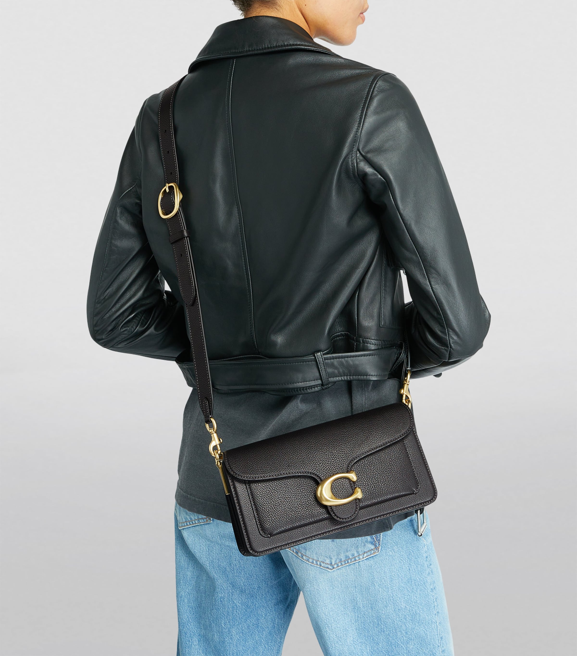 Coach Leather Tabby 26 Shoulder Bag Black Image 5