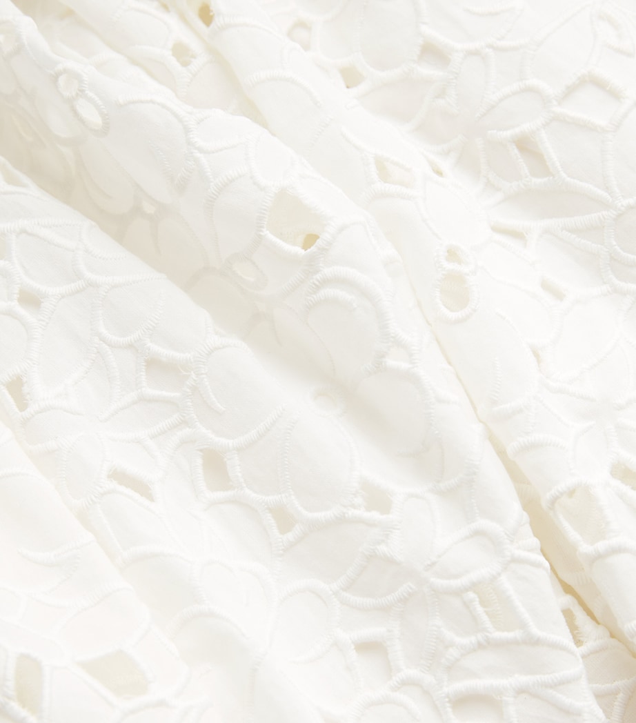 Embroidered Floral Kittiya Midi Dress WHITE Image 5