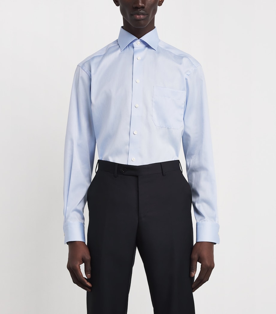 Cotton Twill Shirt BLUE Image 3