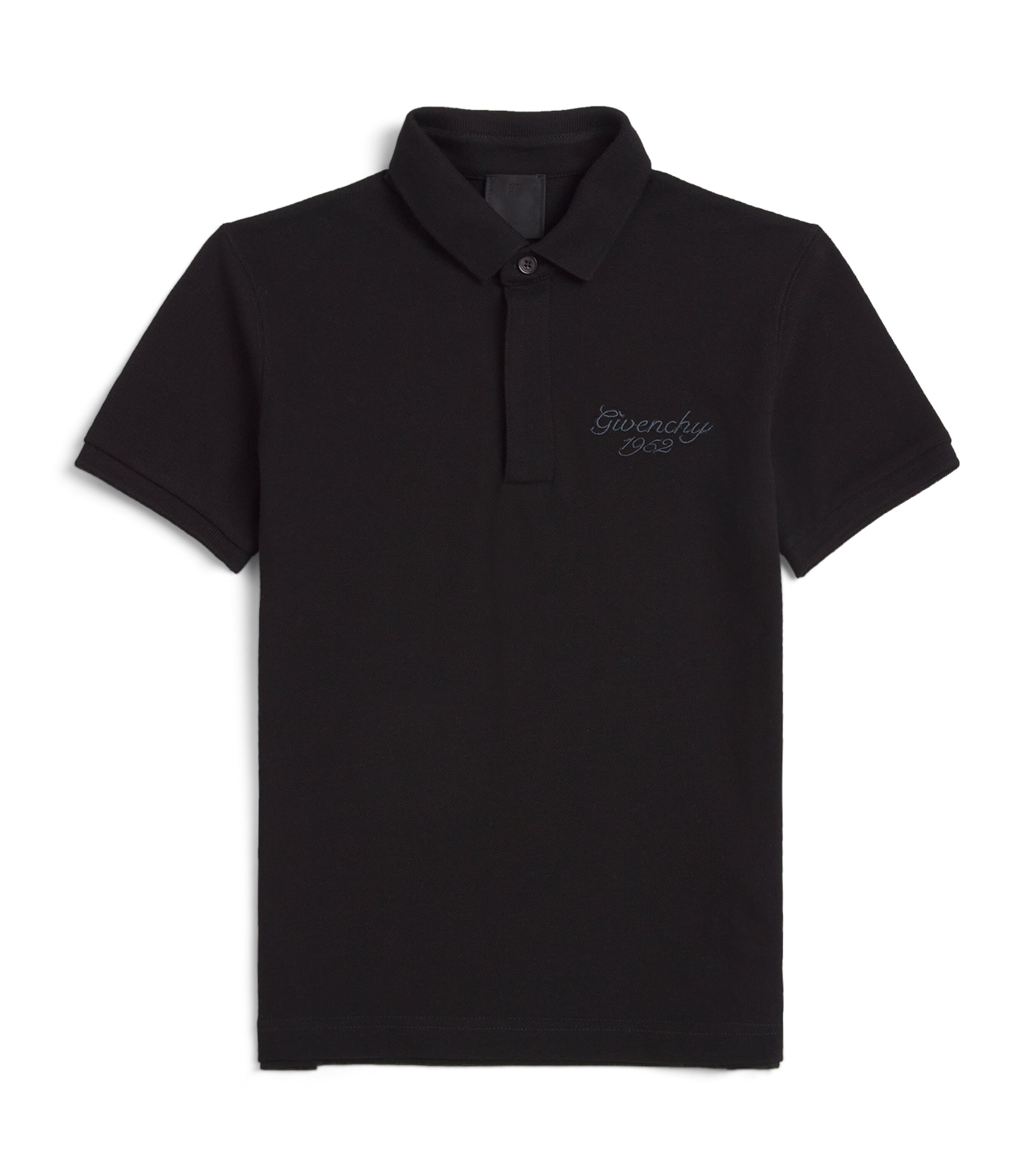 Givenchy Kids Cotton Logo Polo Shirt (4-12+ Years) Black Image 1