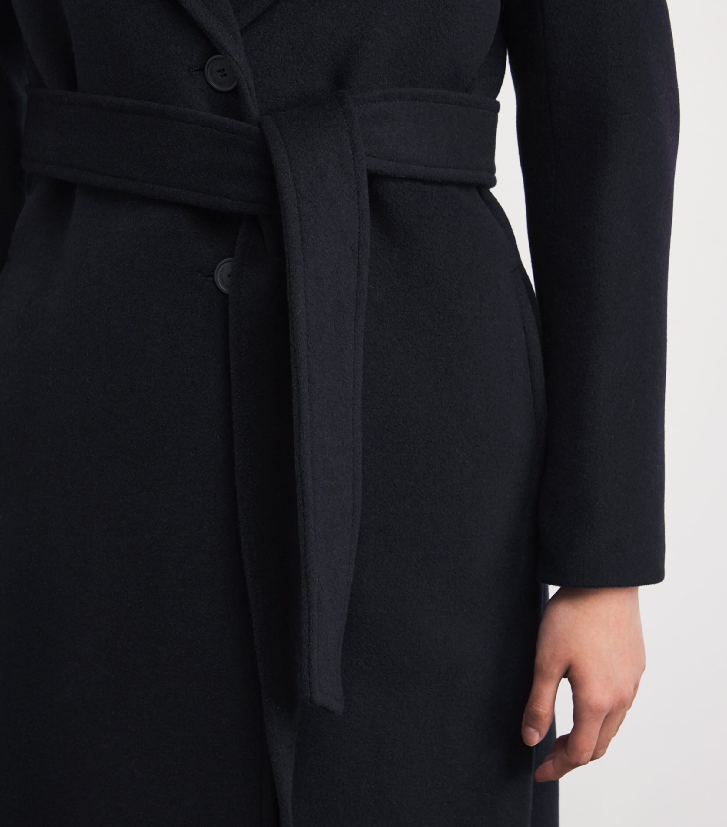 Wool-Blend Trench Coat NAVY Image 6