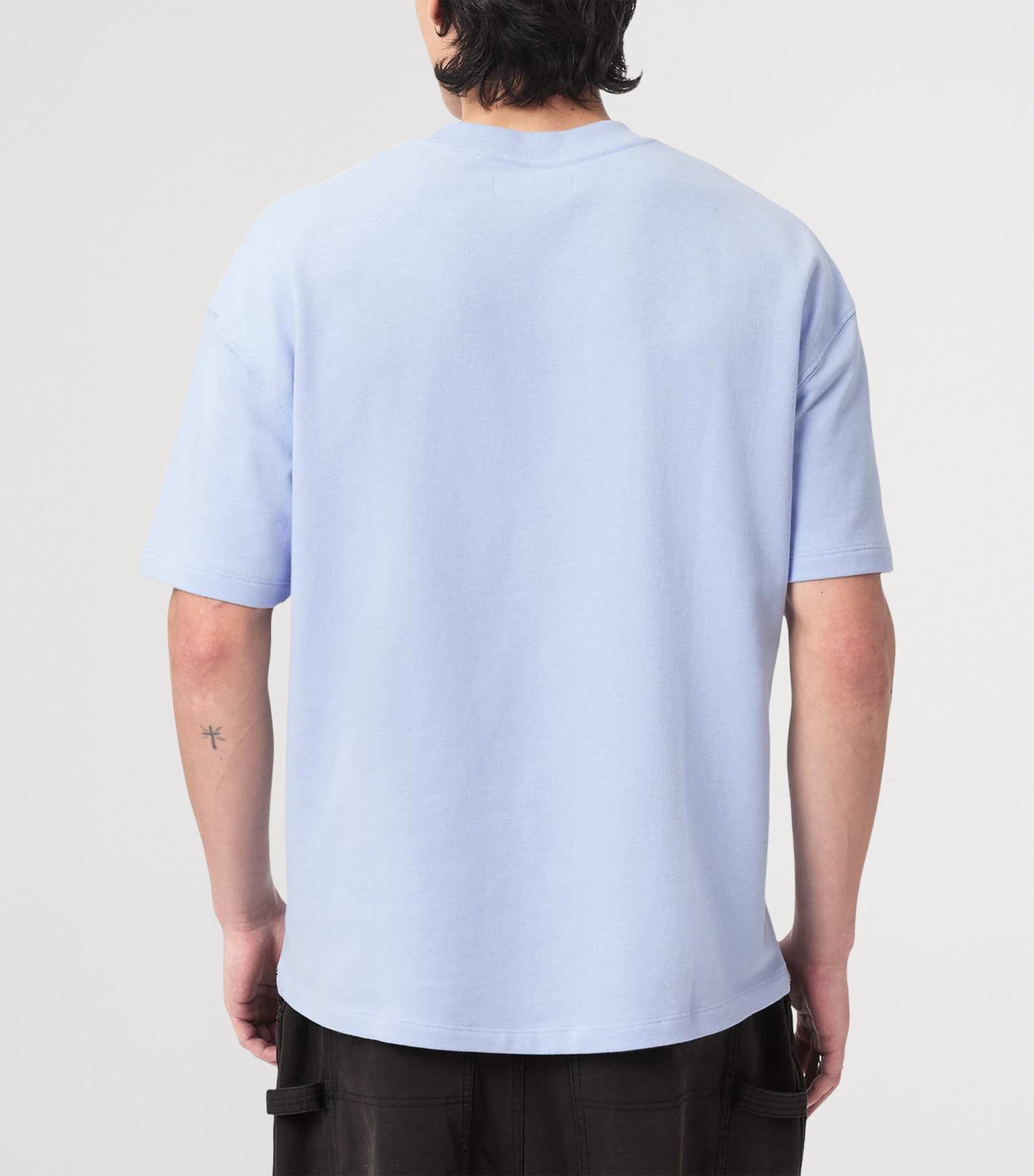 AllSaints Mens Organic Cotton Haven T-Shirt Villa Blue Image 4