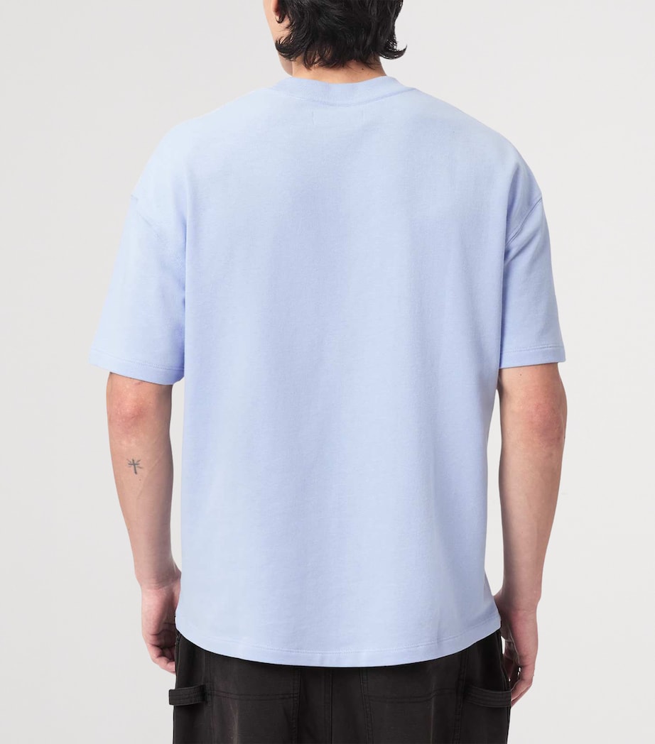 AllSaints Mens Organic Cotton Haven T-Shirt Villa Blue Image 4