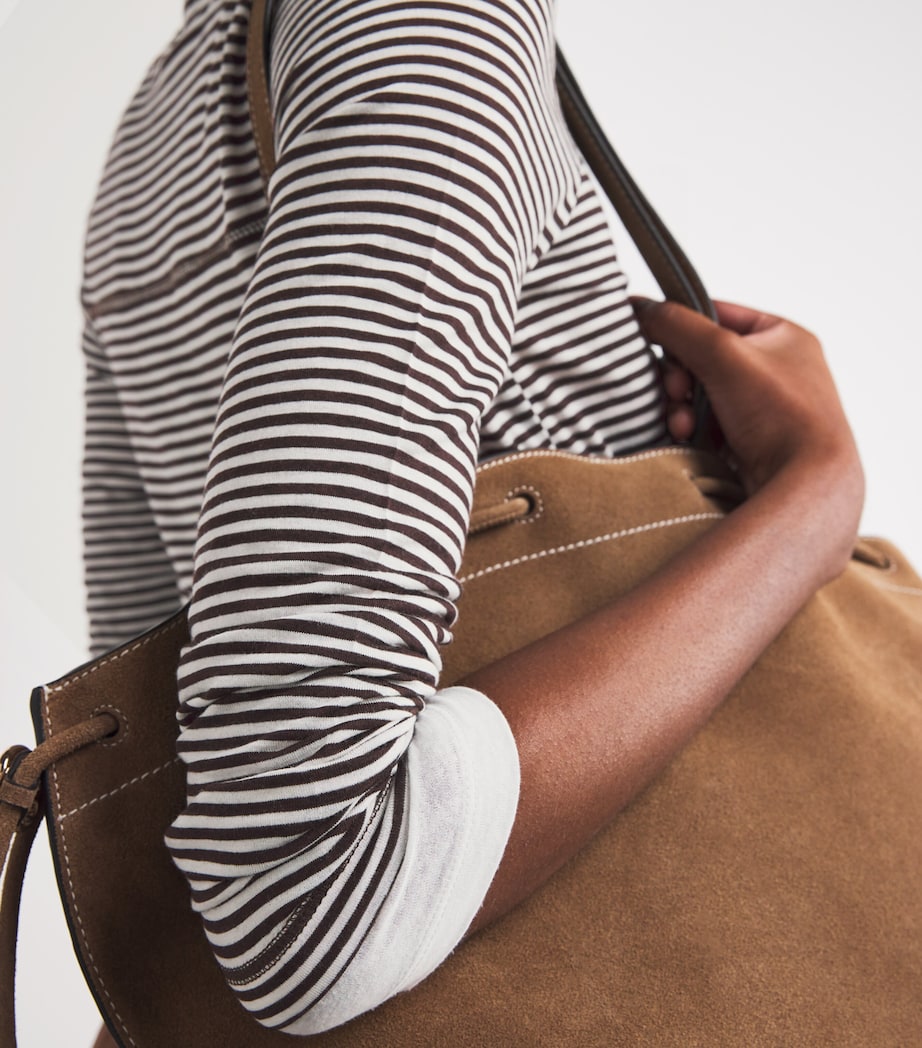 Stripe Double-Layer Top CHOCOLATE/CREAM Image 7