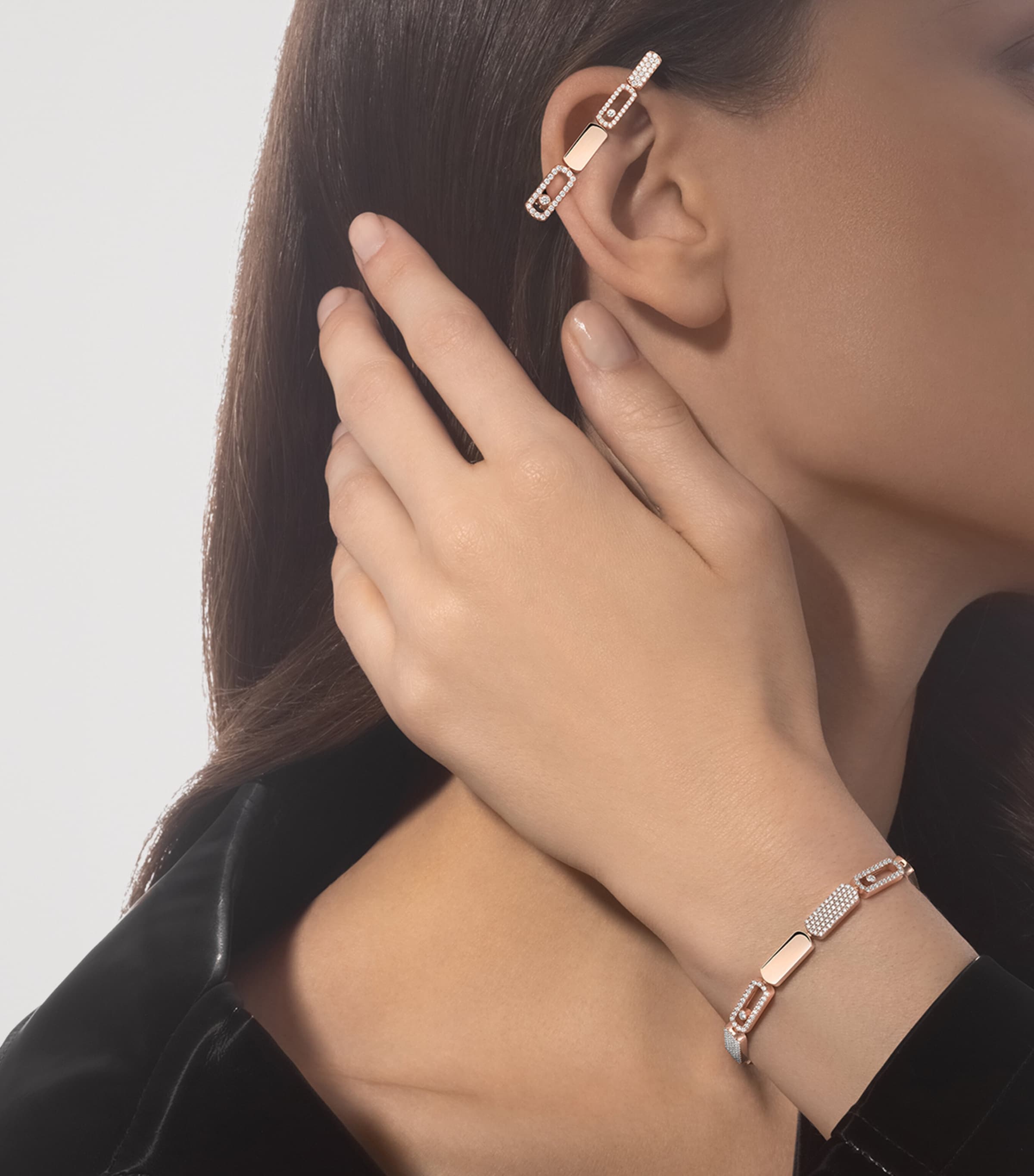 Messika Imperial Move Yellow Gold and Diamond Bracelet (1.34ct) Pink Gold Image 2