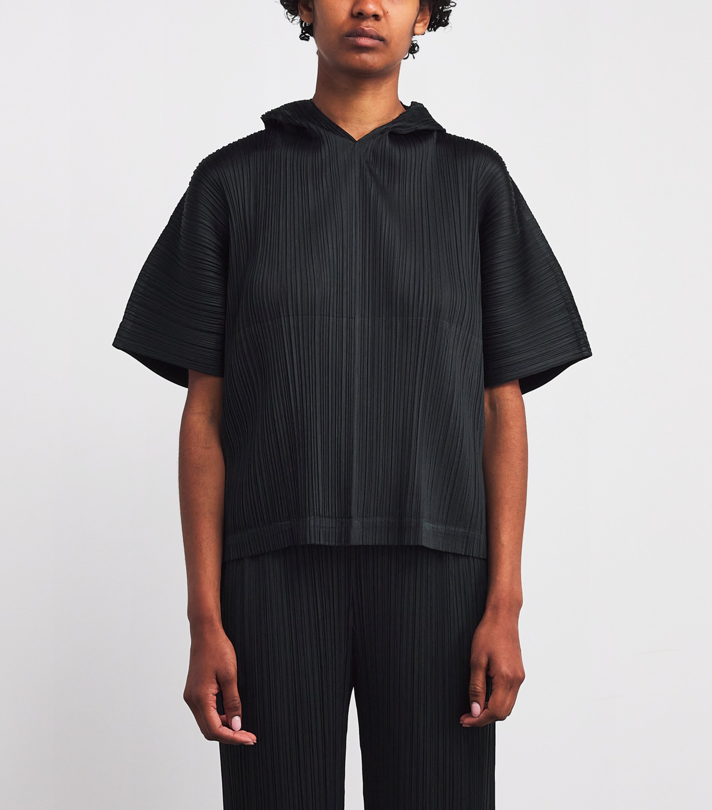 Pleats Please Issey Miyake Black Monthly Colors August Top