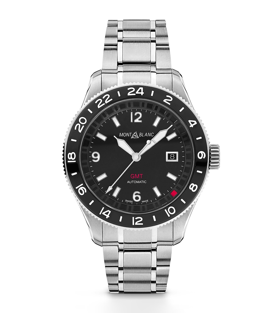 Stainless Steel Montblanc 1858 GMT Watch 42mm MULTI Image 1