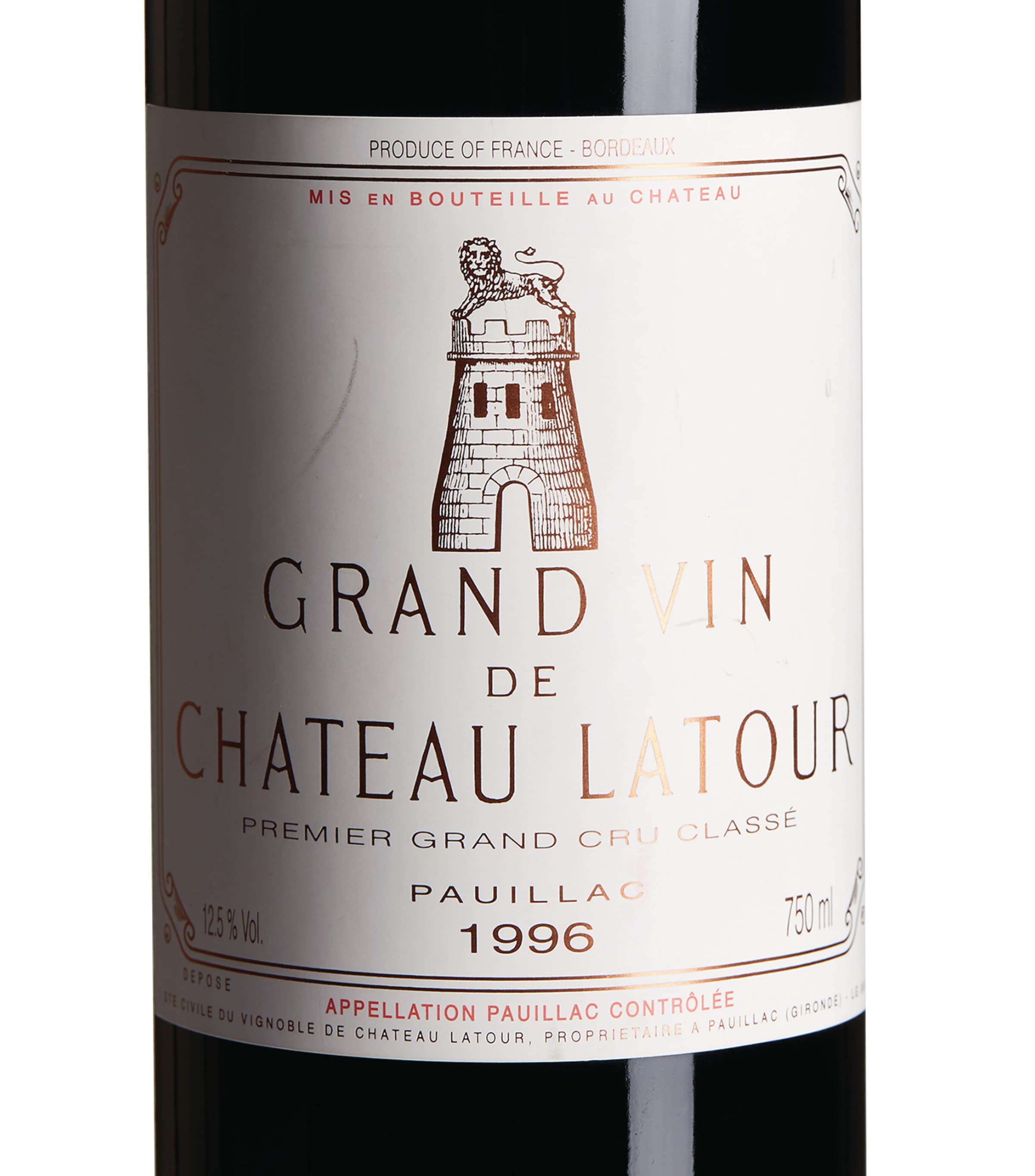 Château Latour Château Latour Pauillac Premier Grand Cru Classé 1996 (75cl) - Bordeaux, France Image 3