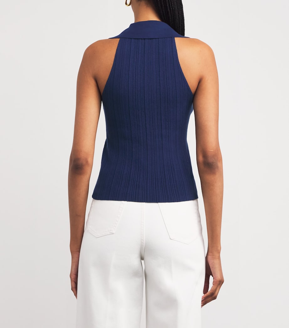Ribbed Noellia Tank Top NAVY Image 4