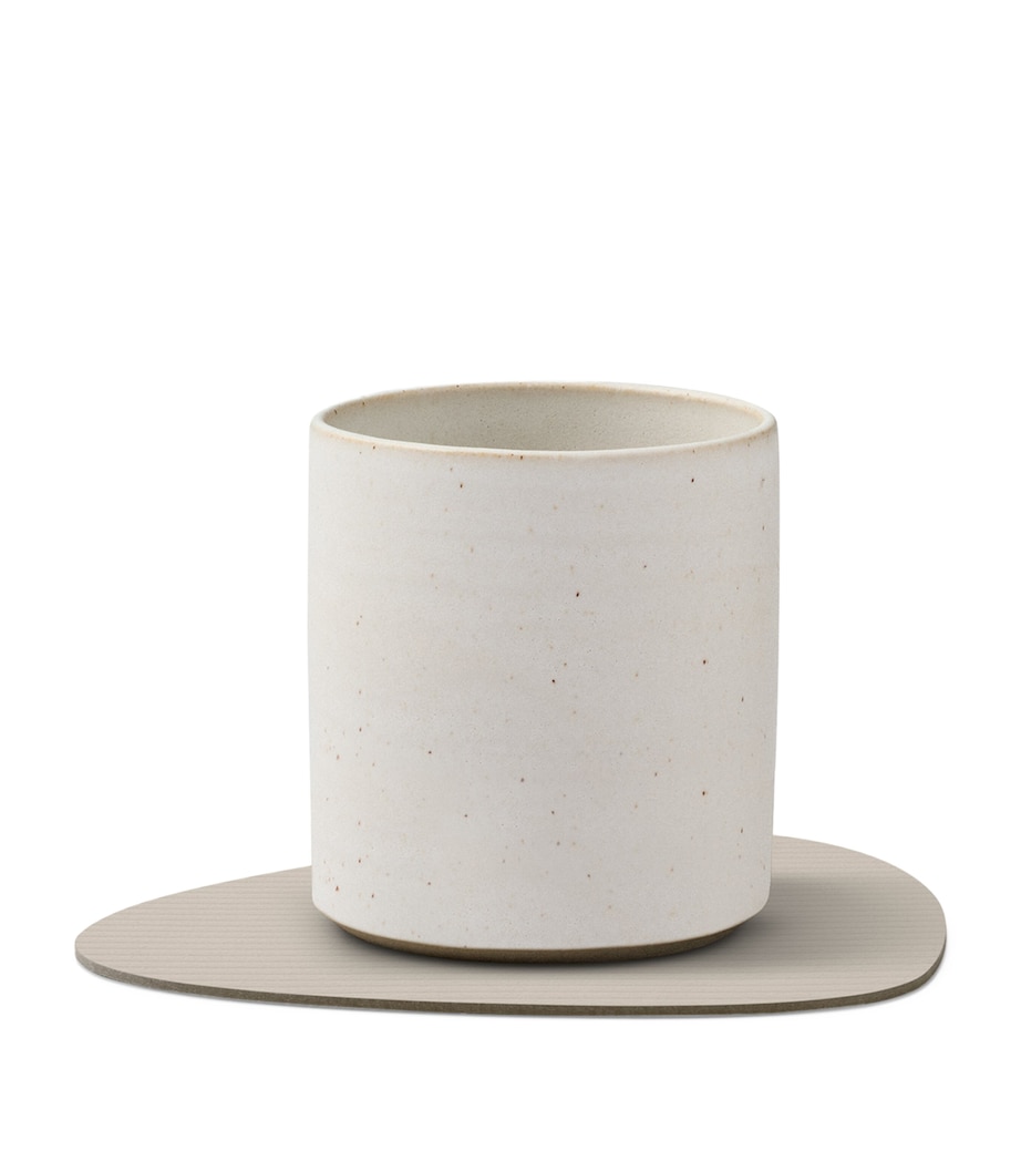 Curve Corduroy Coasters (Set of 4) OYSTER WHITE Image 2