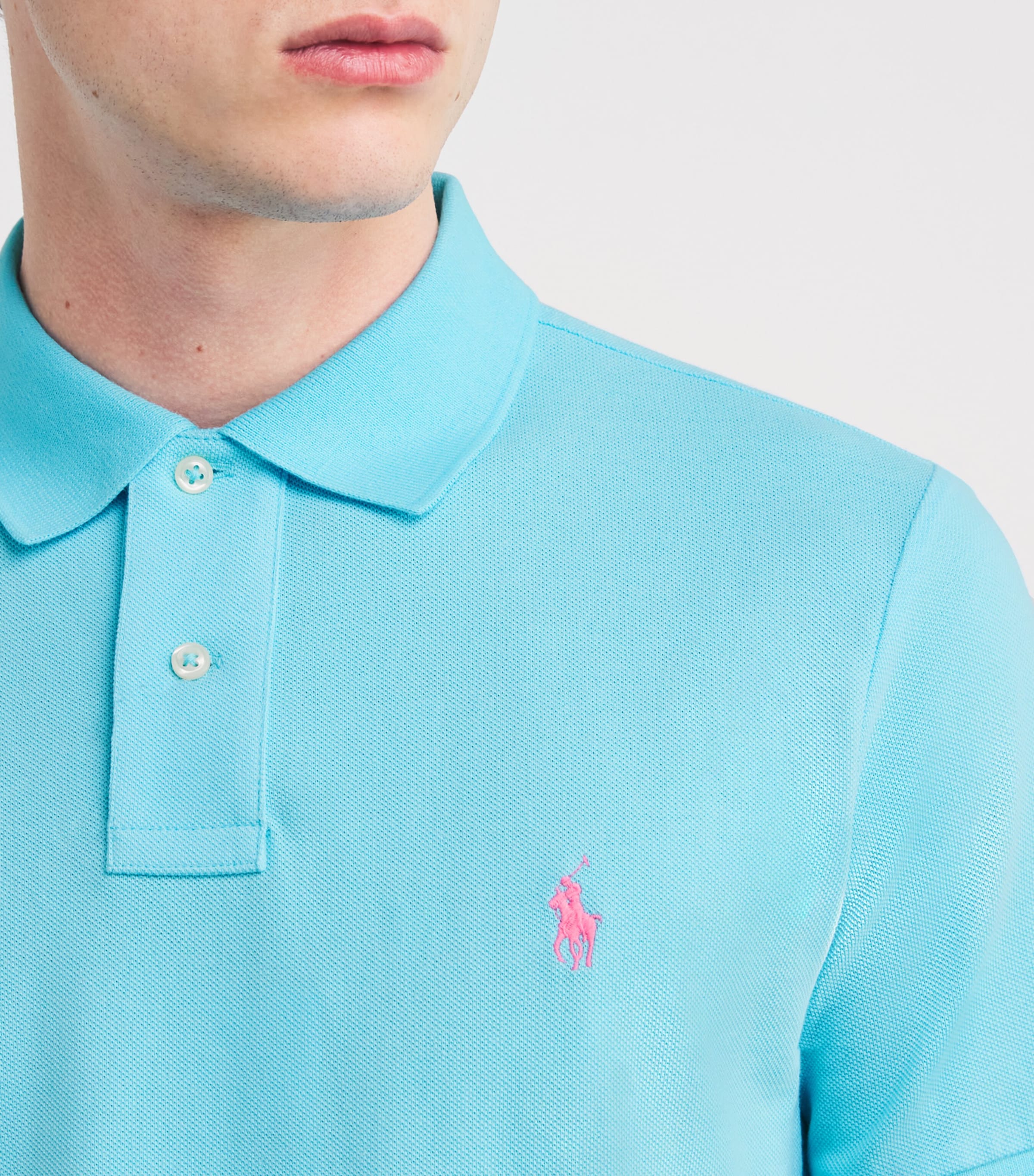 Polo Pony Polo Shirt  TURQUOISE NOVA Image 6