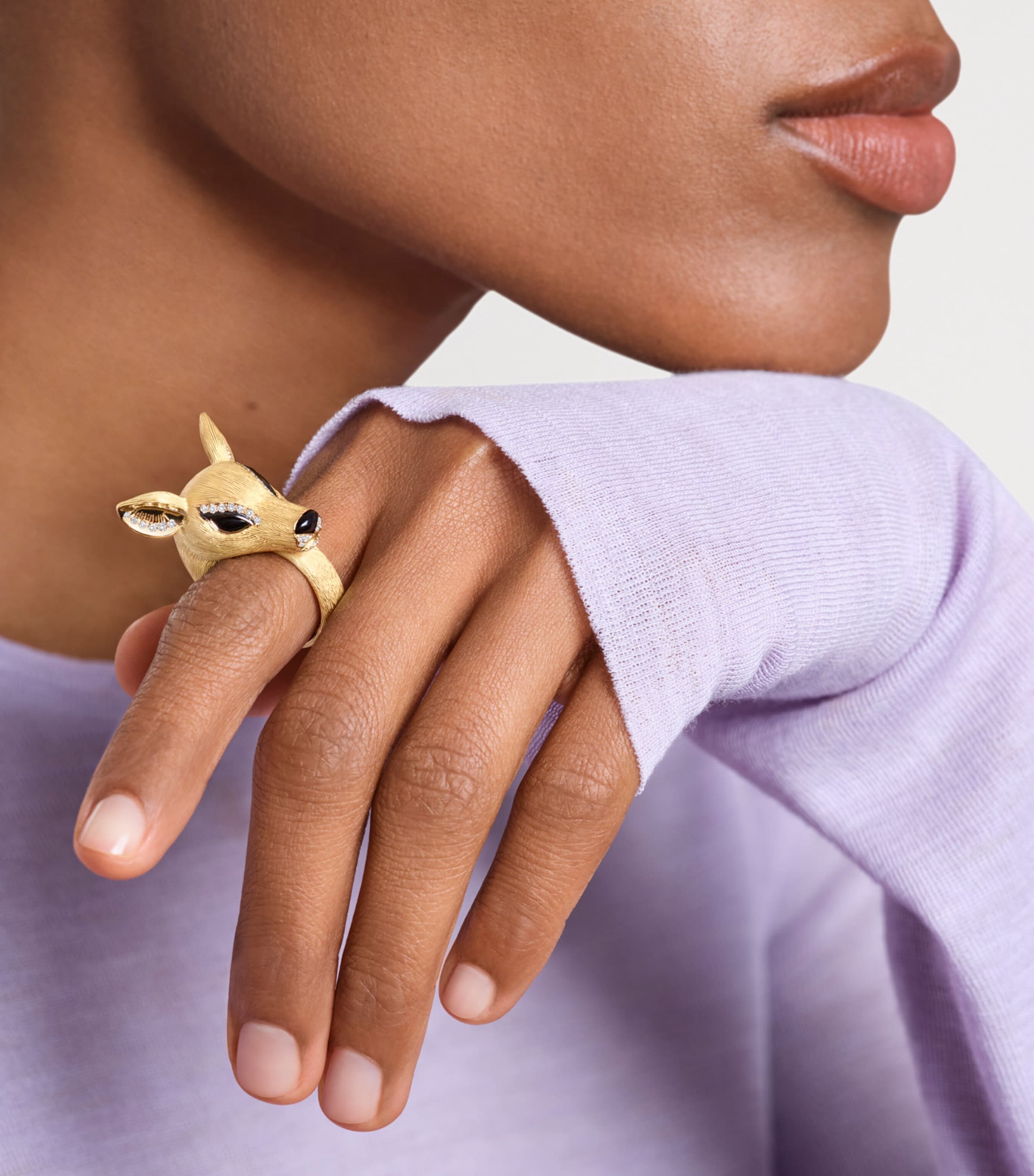 Yellow Gold and Diamond Animaux de Coll Ring YELLOW GOLD Image 2