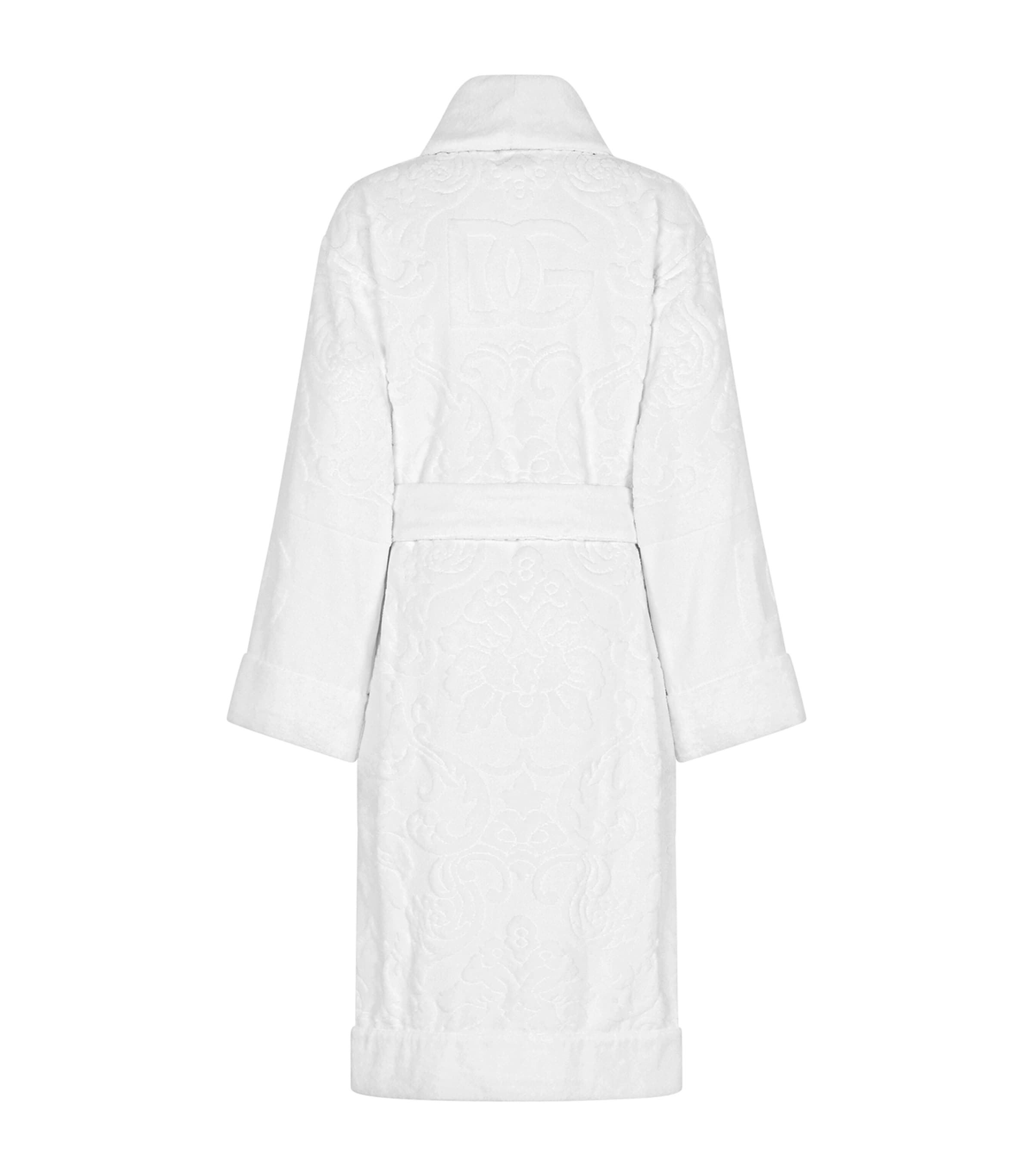 Terry Cotton DG Logo Robe U0011 BIANCO Image 2