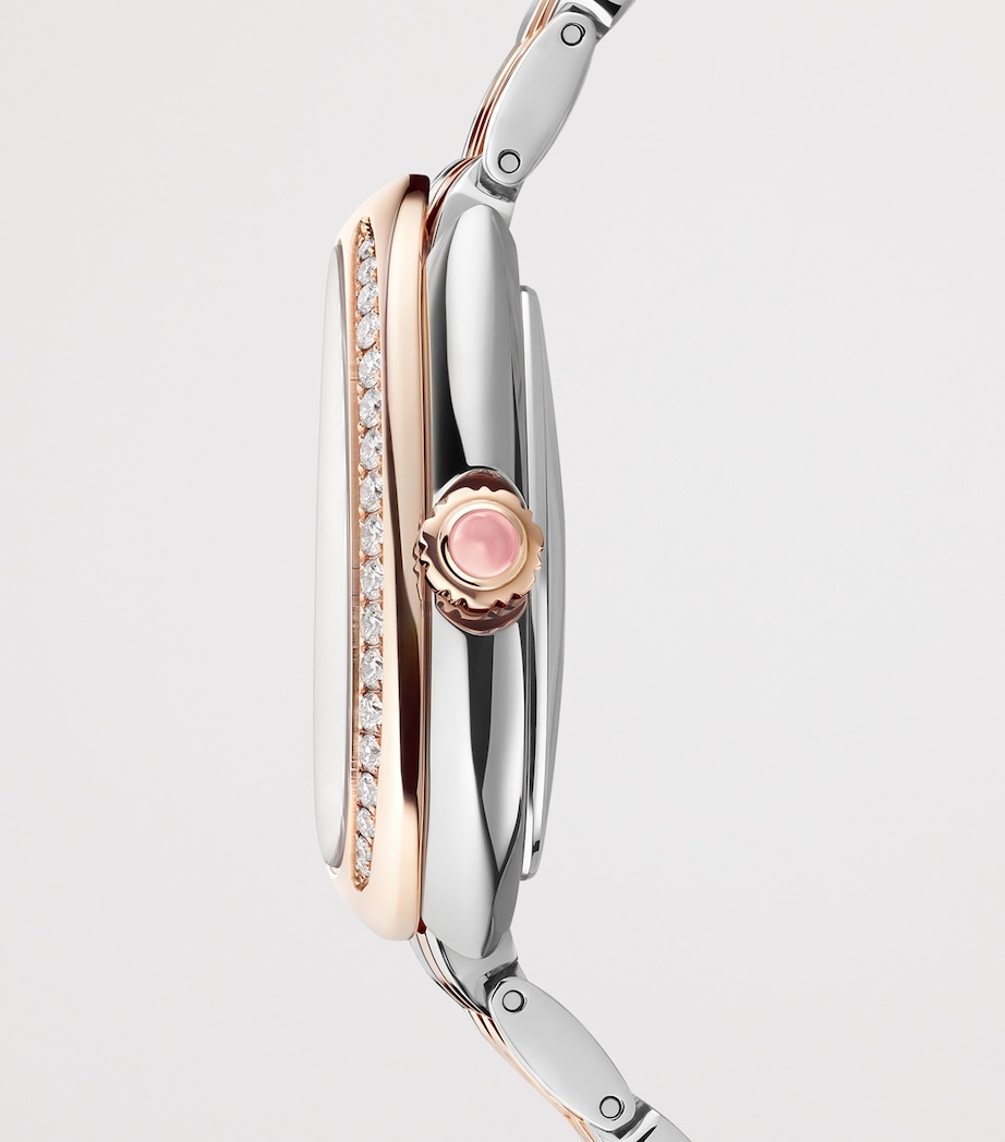 Stainless Steel, Rose Gold and Diamond Serpenti Seduttori Watch 34mm WHITE Image 3