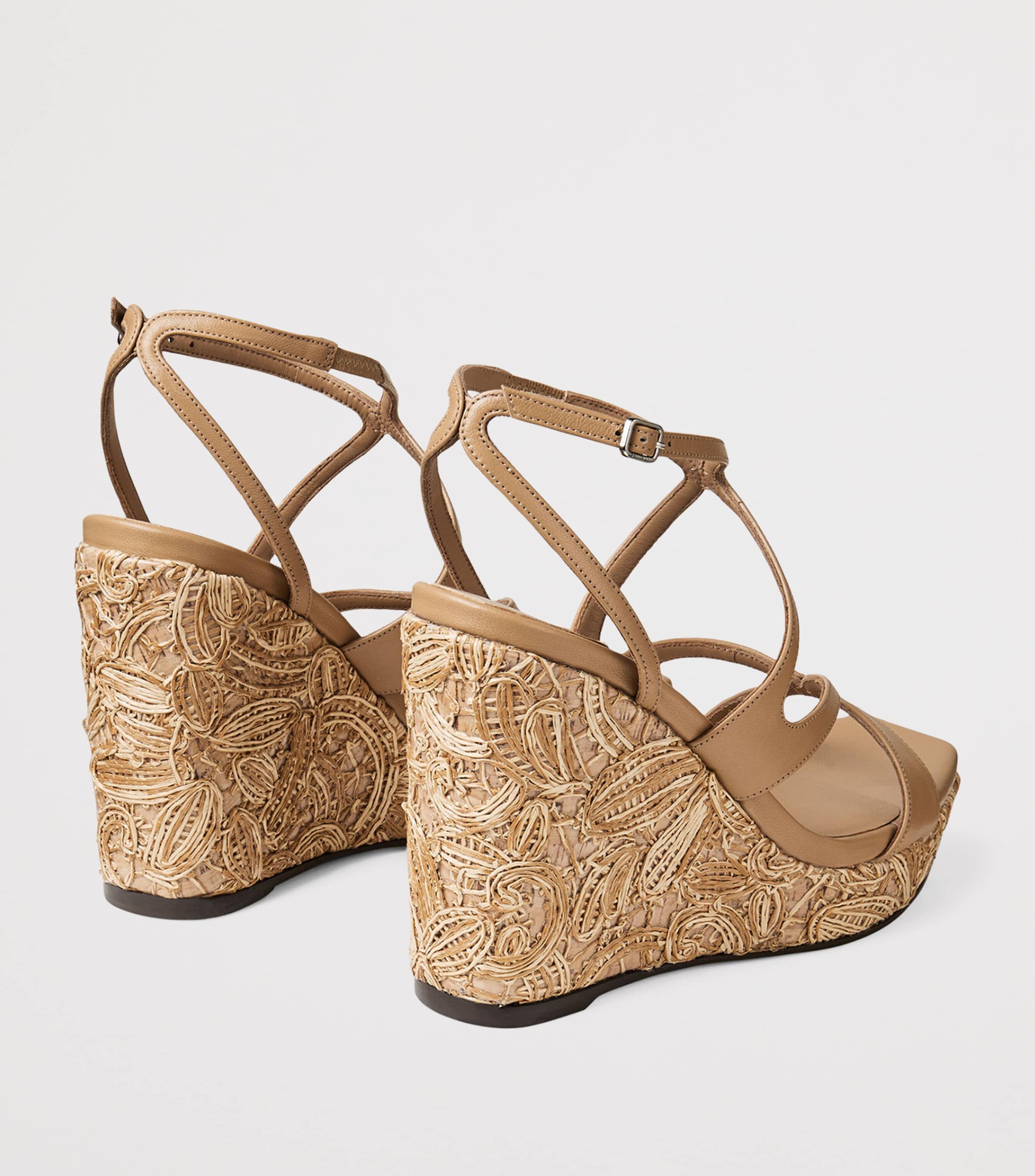 Ayla 110 Wedge Sandals CAPPUCCINO/NATURAL Image 4