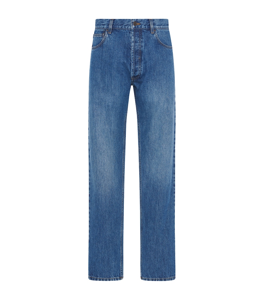 Burt Straight Jeans WASHED BLUE Image 1