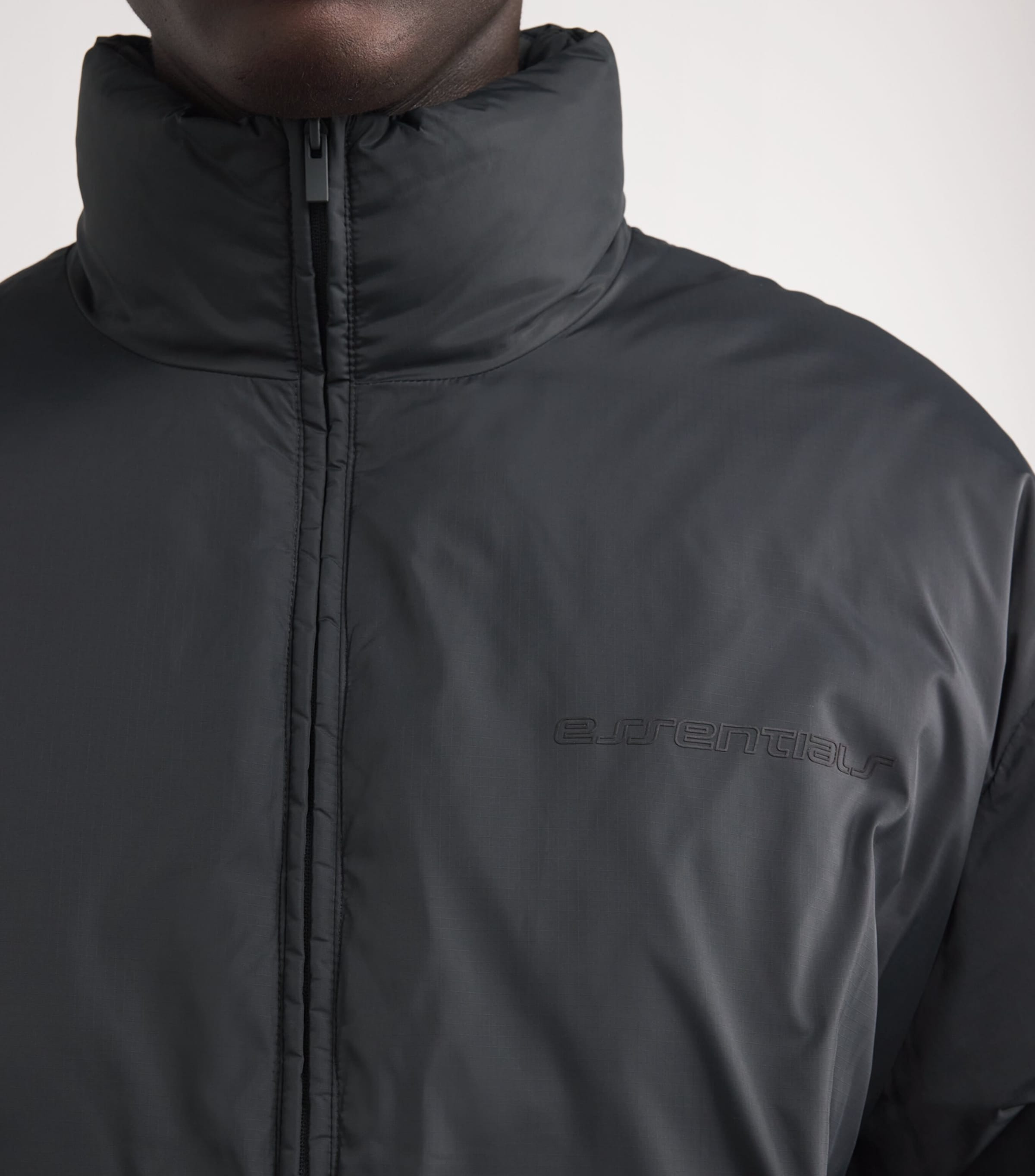 Down Drawstring Puffer Jacket IRON GREY Image 6