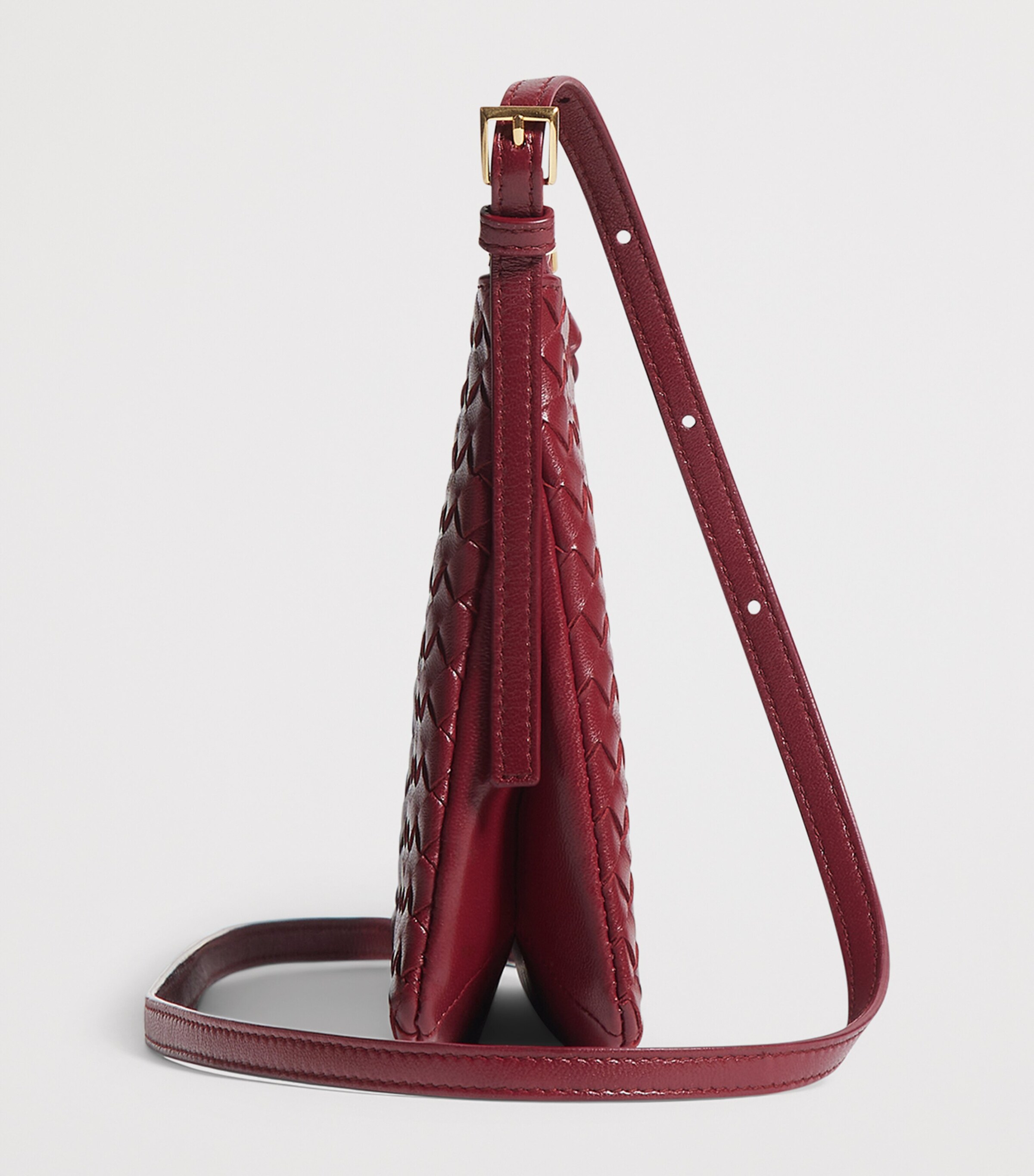 Bottega Veneta Red Leather Gemellini Pouch | Harrods US