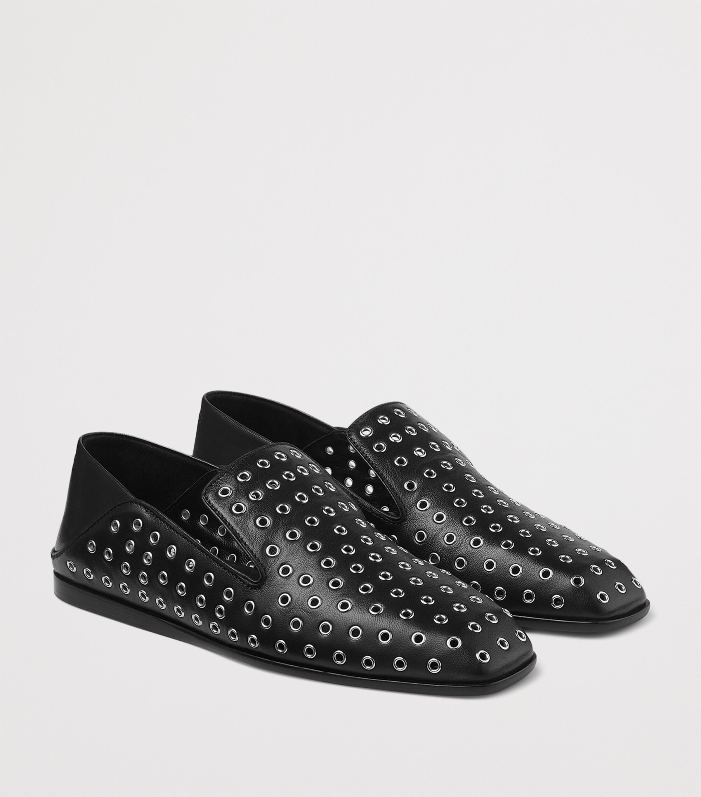 Eliot Nappa Eyelet Slippers BLACK/SILVER Image 3