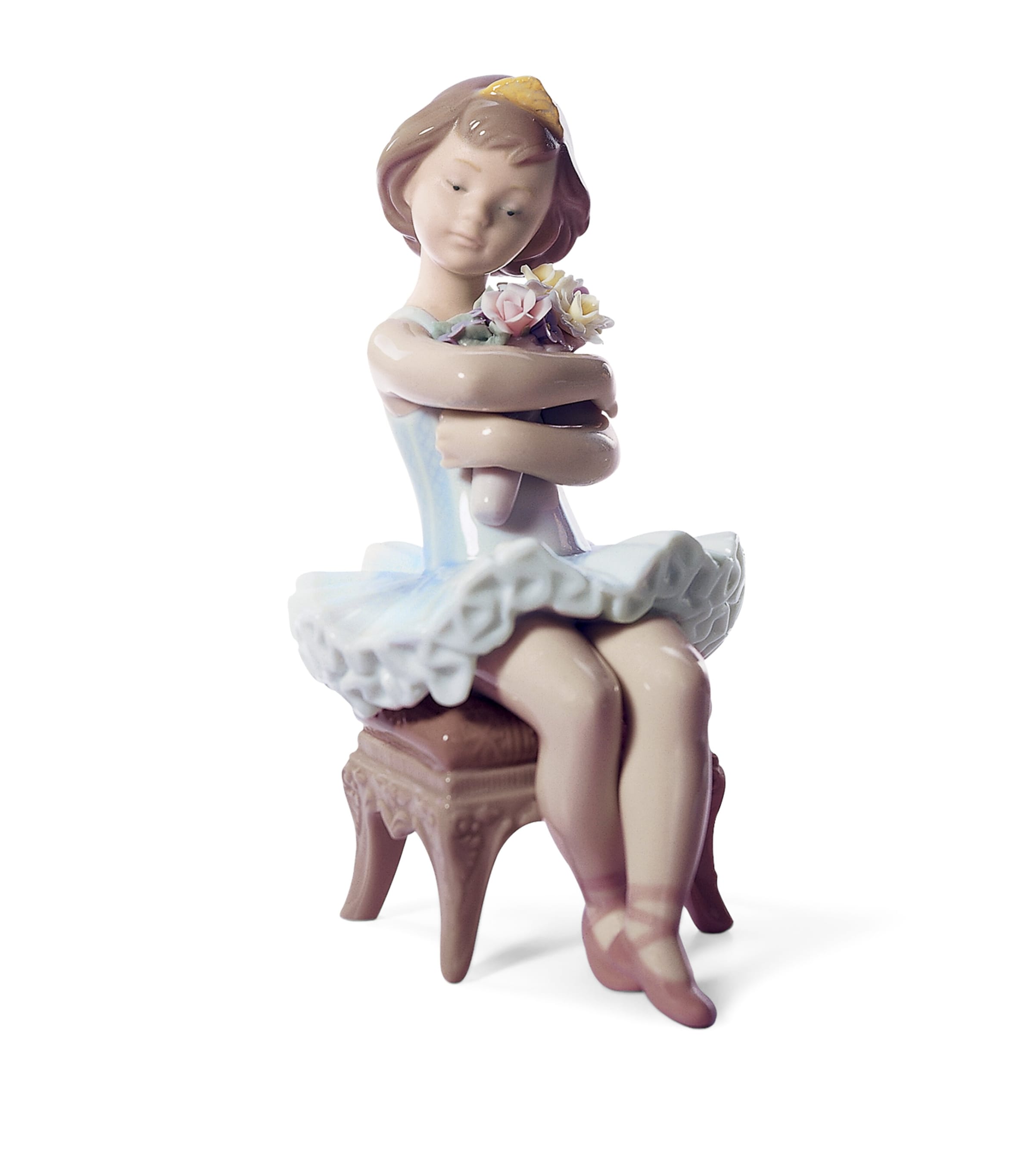 Lladró Porcelain First Performance Figurine White Image 1