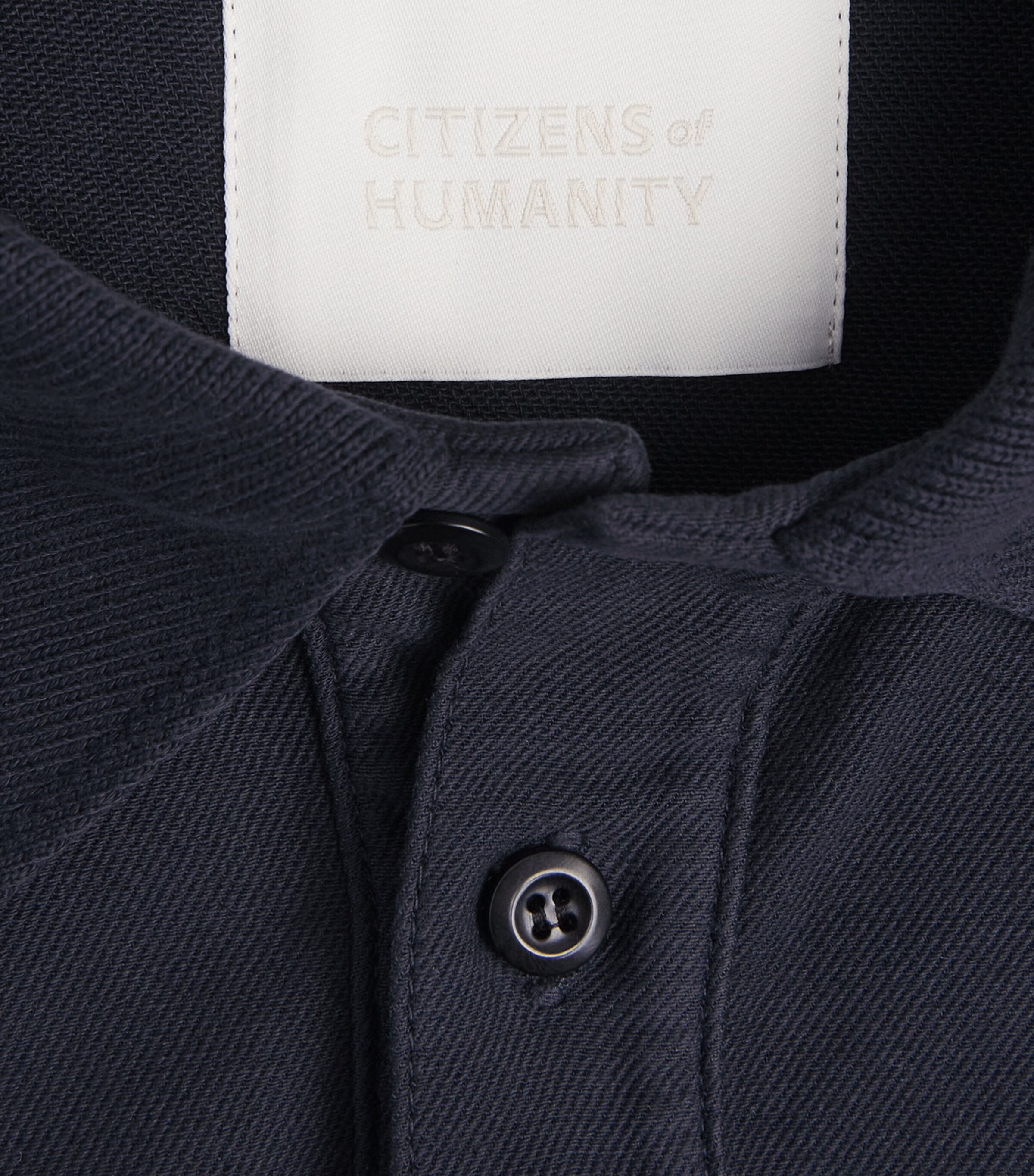 Citizens of Humanity Mens Cotton-Blend Polo Shirt Nvy Image 6