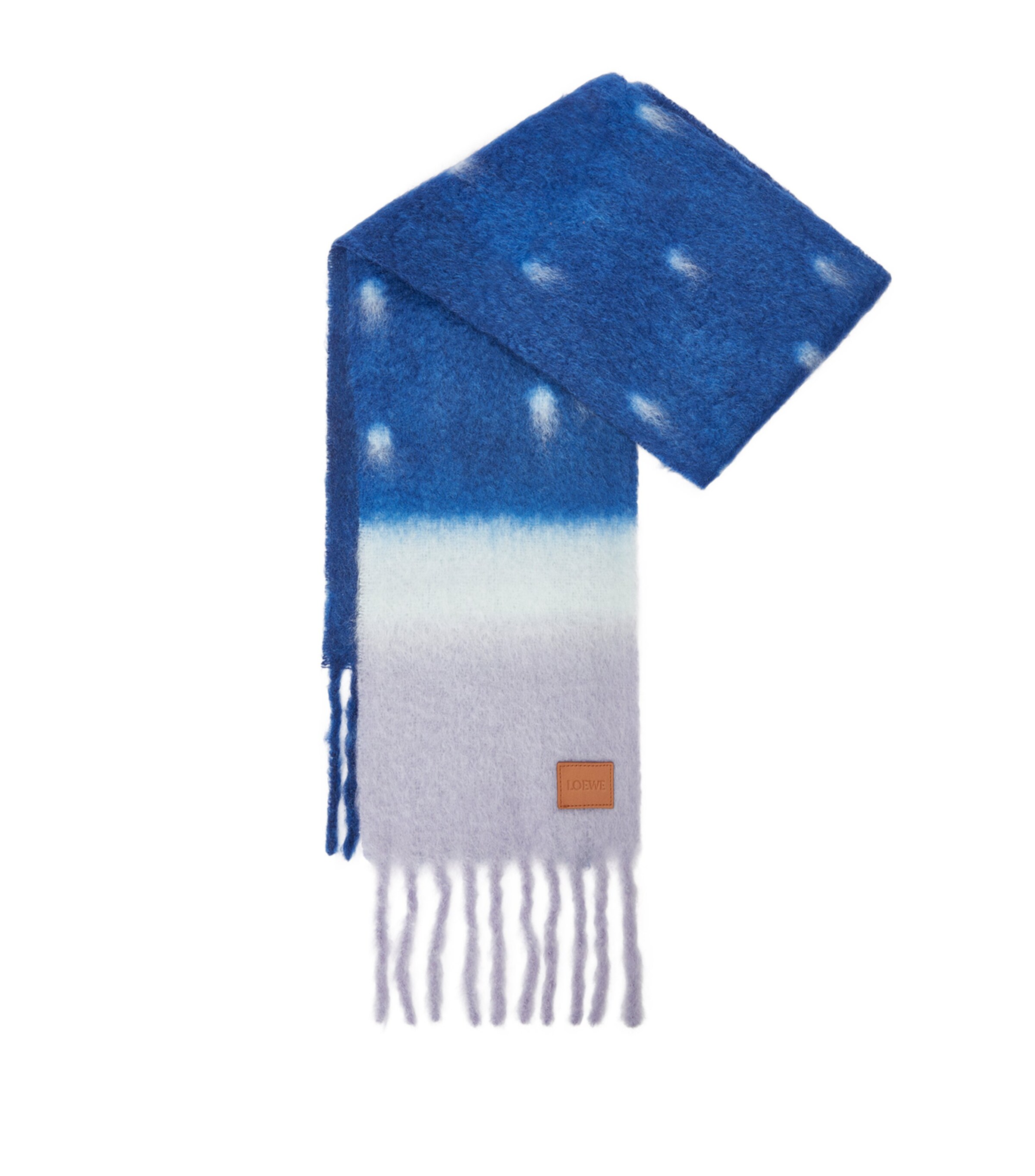 LOEWE Navy x Suna Fujita Mohair-Blend Scarf | Harrods AE