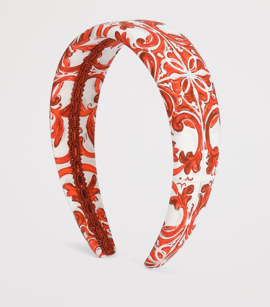 Dolce&Gabbana Kids Majolica Print Hairband Maiolica Ar Image 2