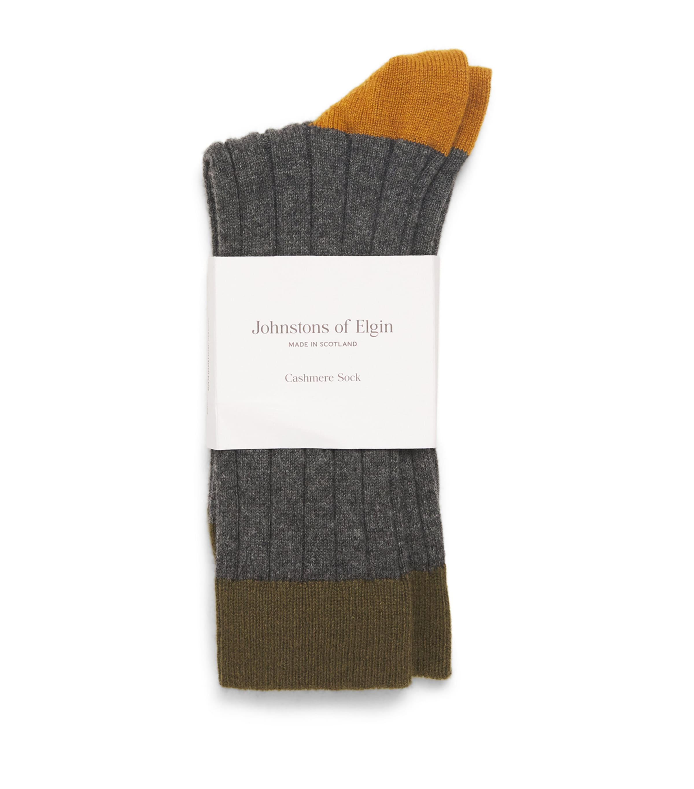 Shop Johnstons Of Elgin Cashmere-blend Ribbed Socks