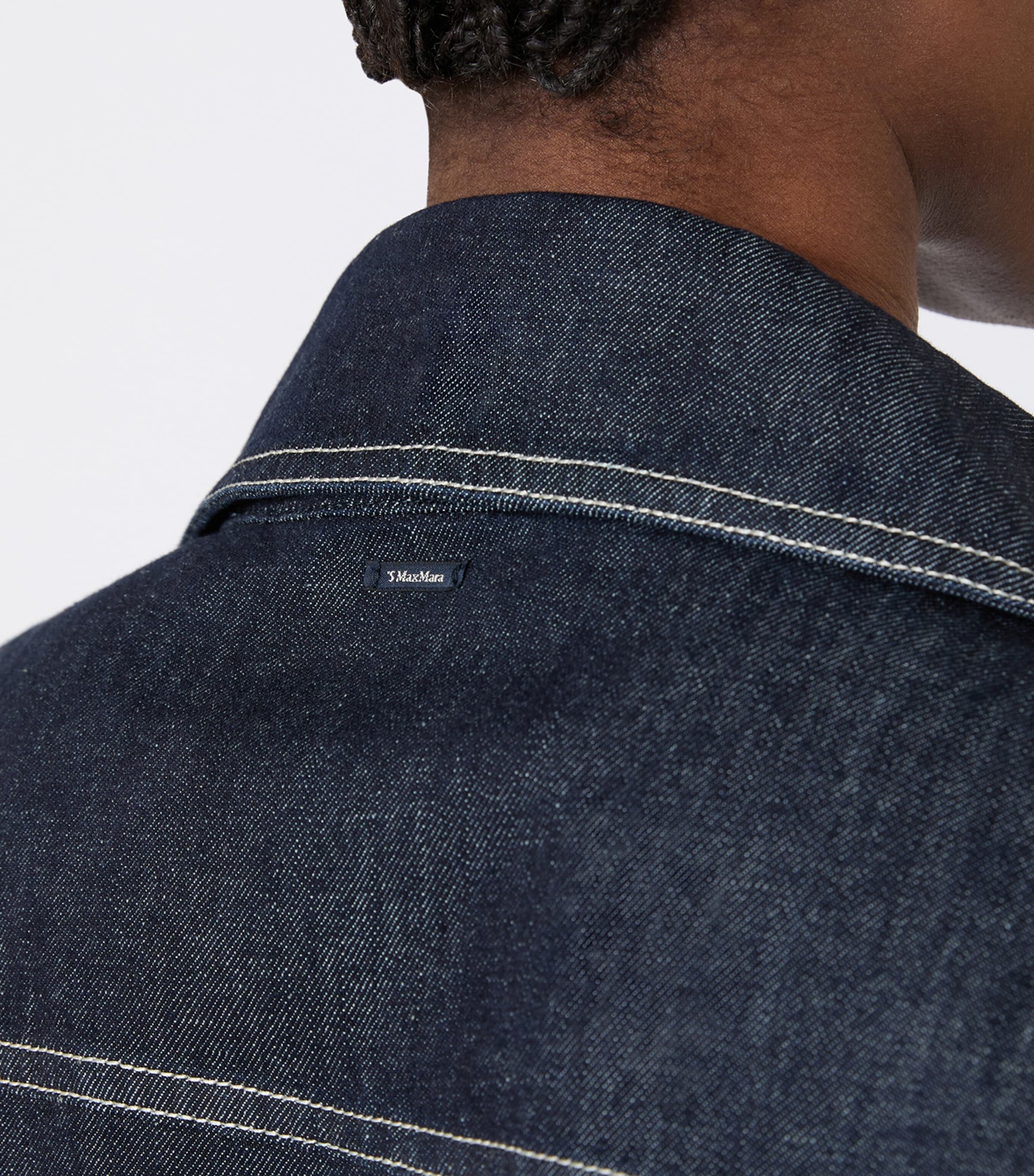 Max Mara Womens Denim Shirt Ultramarine Image 7