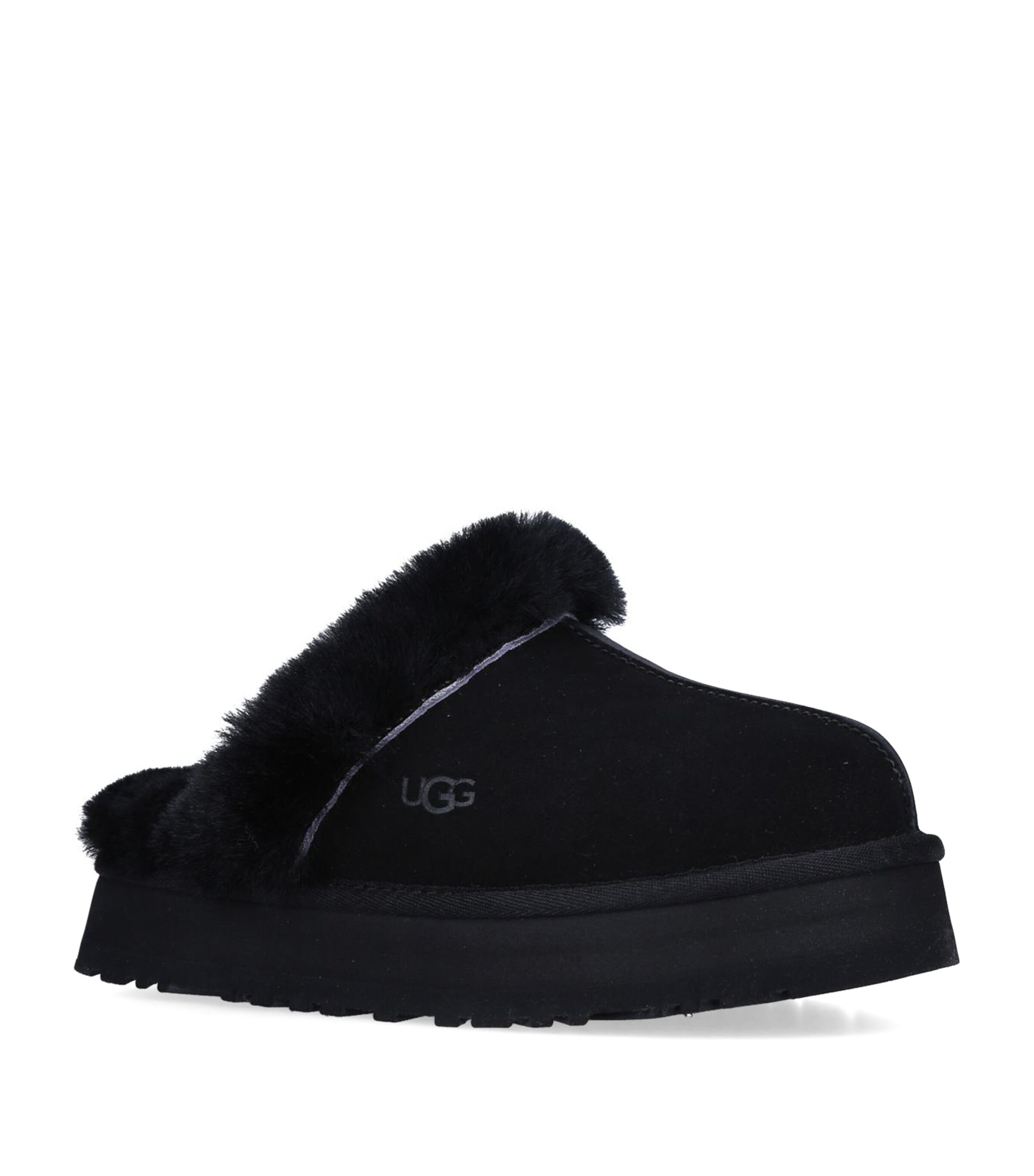 関税送料無料【UGG】Disquette suede flatform slippers UGG Disquette Women's Retro-Style Slip-On Platform Suede