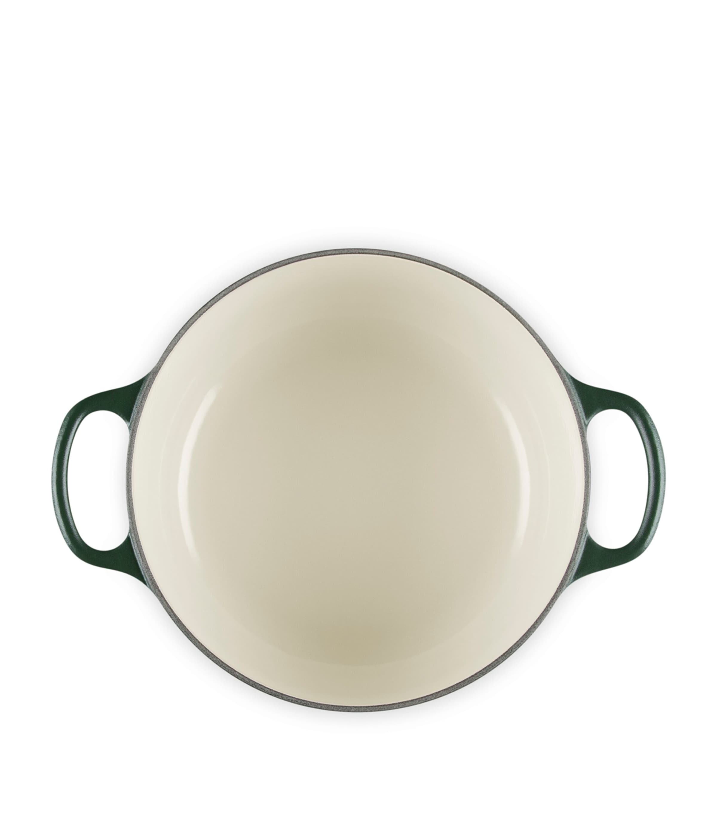 Le Creuset Cast Iron Round Casserole Dish (20cm) Green Image 4