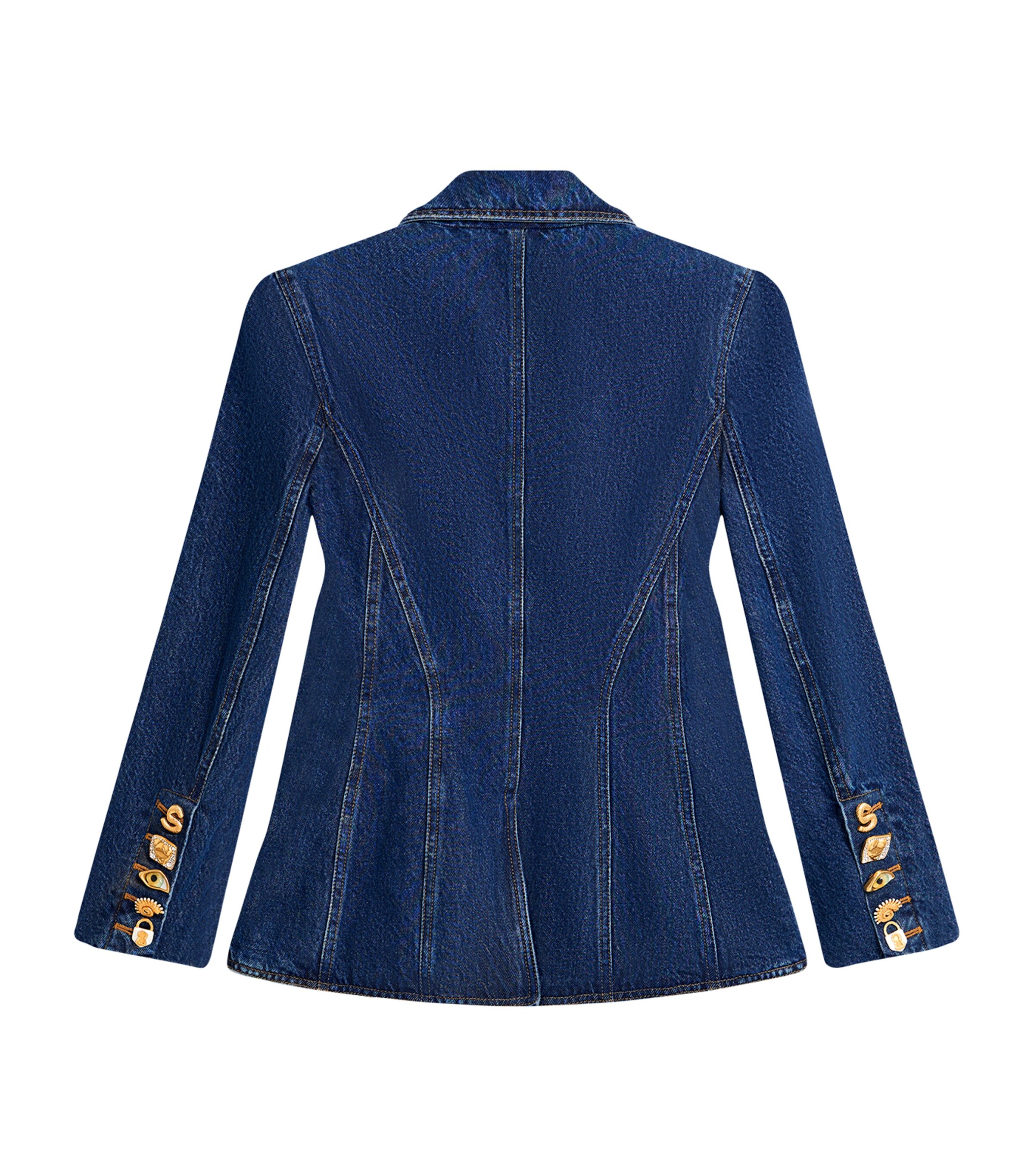 Denim Basque Blazer 701NAVY Image 2
