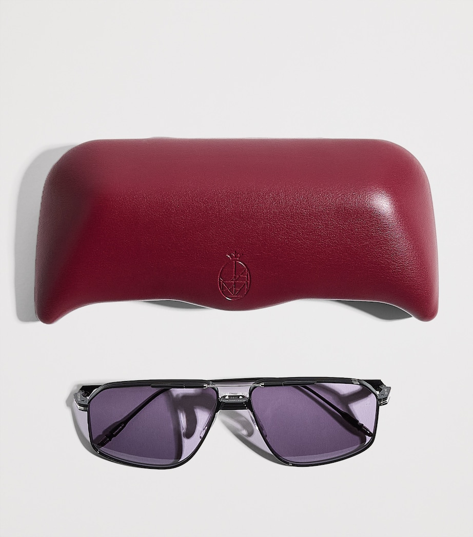Jacques Marie Mage Metal Jagger Sunglasses Corbeau Image 6