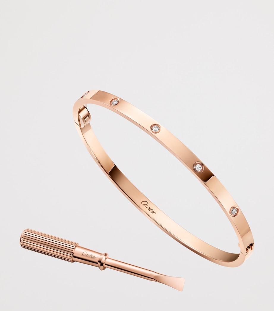 Cartier Small Rose Gold and Diamond LOVE Bracelet Rose Gold Image 3