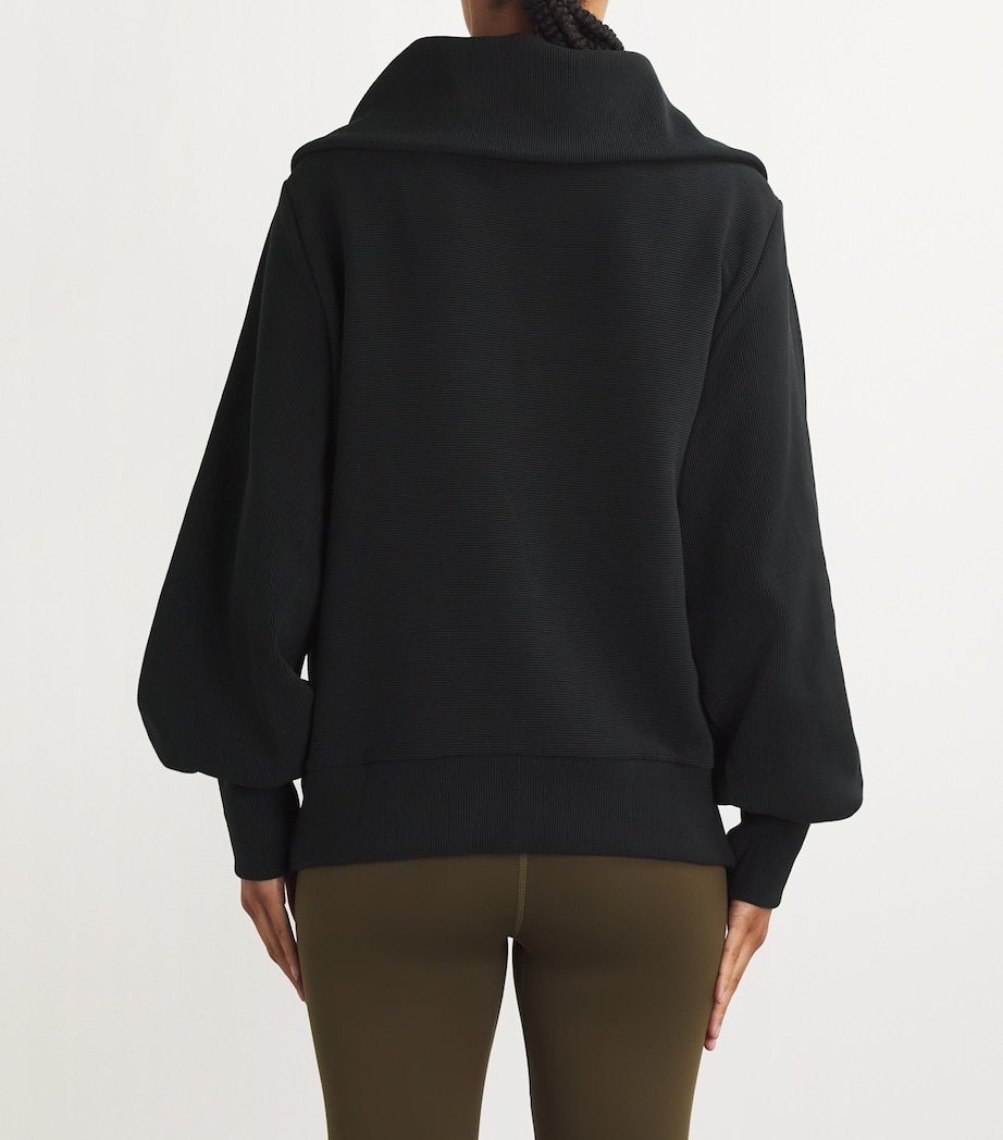 Vine Half-Zip Sweatshirt BLACK Image 4